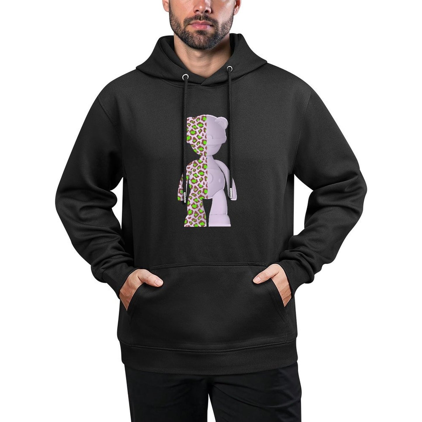 IPIB 250g Hooded Pocket Sweatshirt Front GraphicMen's Hooded  Sweatshirt6000139-5