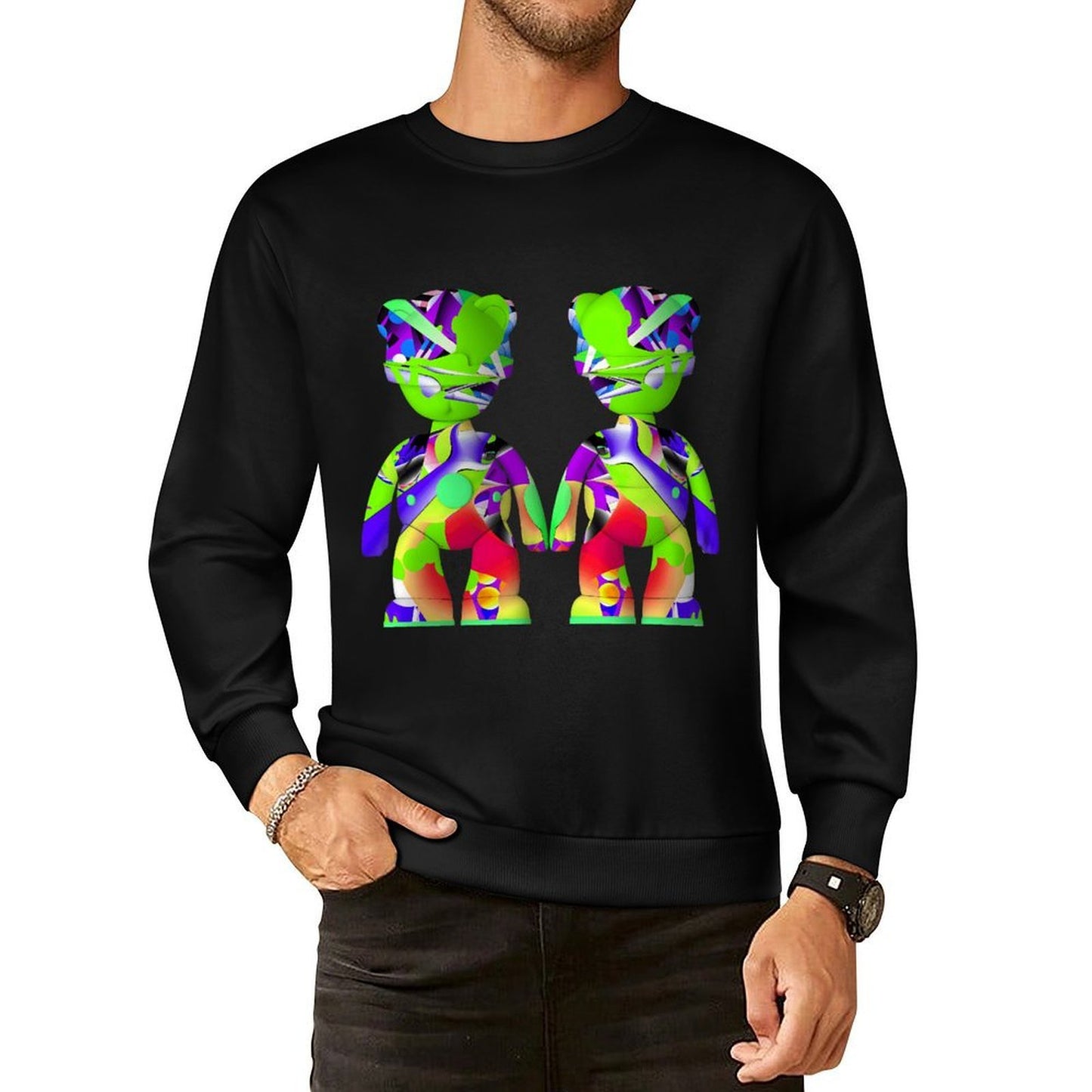 IPIB 250g Crew Neck Long Sleeve Sweatshirt Front GraphicCrew Neck Long Sleeve Sweatshirt6000146-6