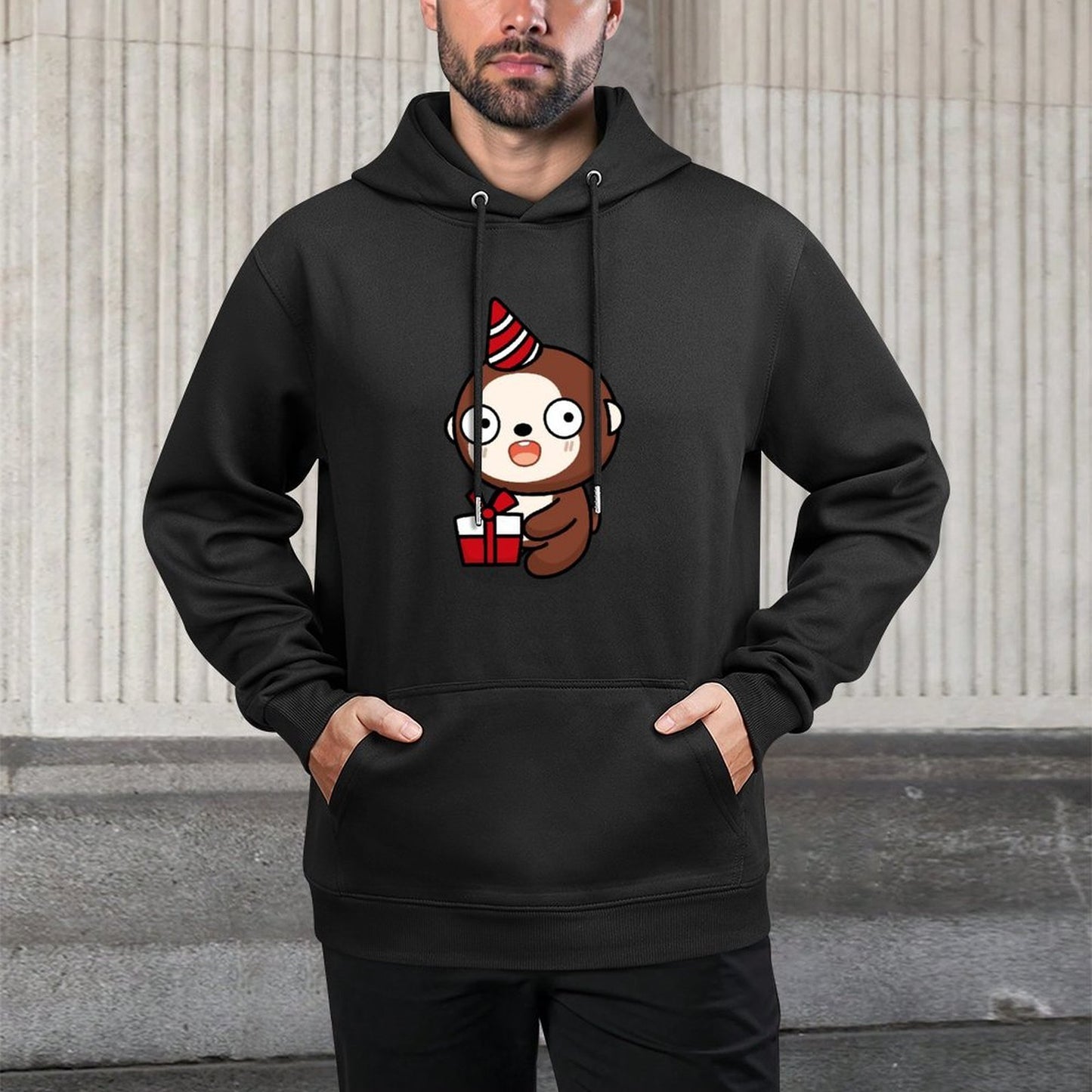 IPBR 250g Hooded Pocket Sweatshirt Front GraphicMen's Hooded  Sweatshirt4000235