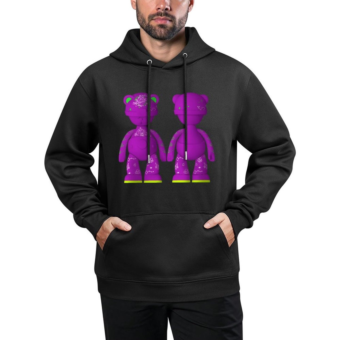 IPIB 250g Hooded Pocket Sweatshirt Front GraphicMen's Hooded  Sweatshirt6000086-4