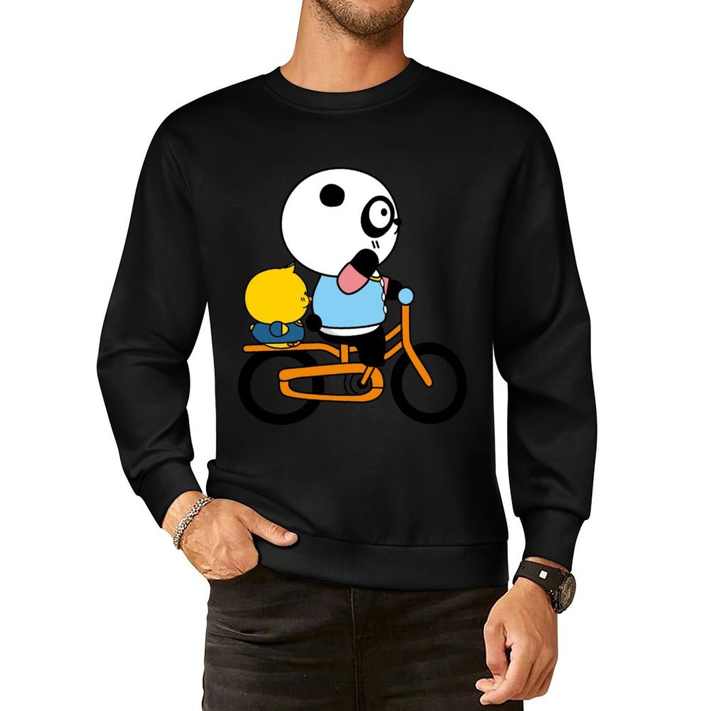 IPBR 250g Crew Neck Long Sleeve Sweatshirt Front GraphicCrew Neck Long Sleeve Sweatshirt4000798