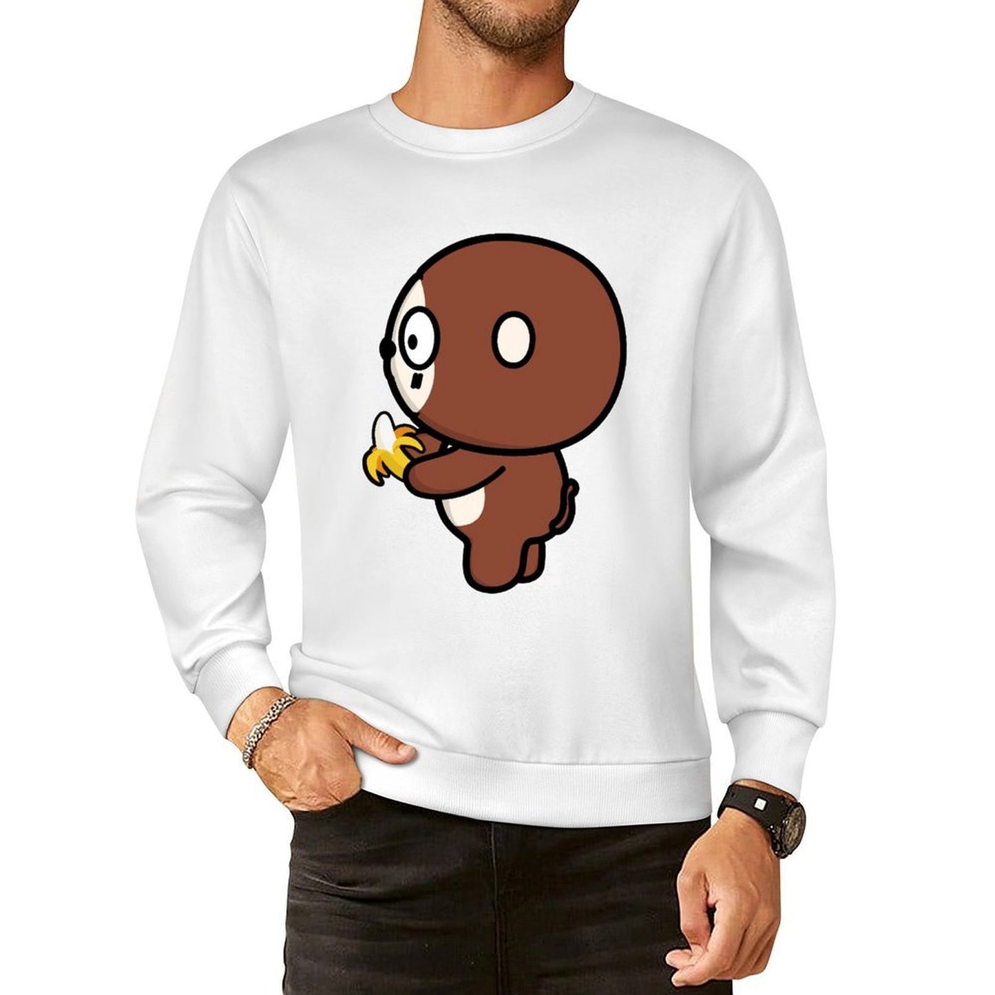 Front Patterned Long Sleeve TopLifestyle Essential