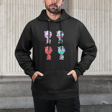 IPIB 250g Hooded Pocket Sweatshirt Front GraphicMen's Hooded  Sweatshirt6000073-1