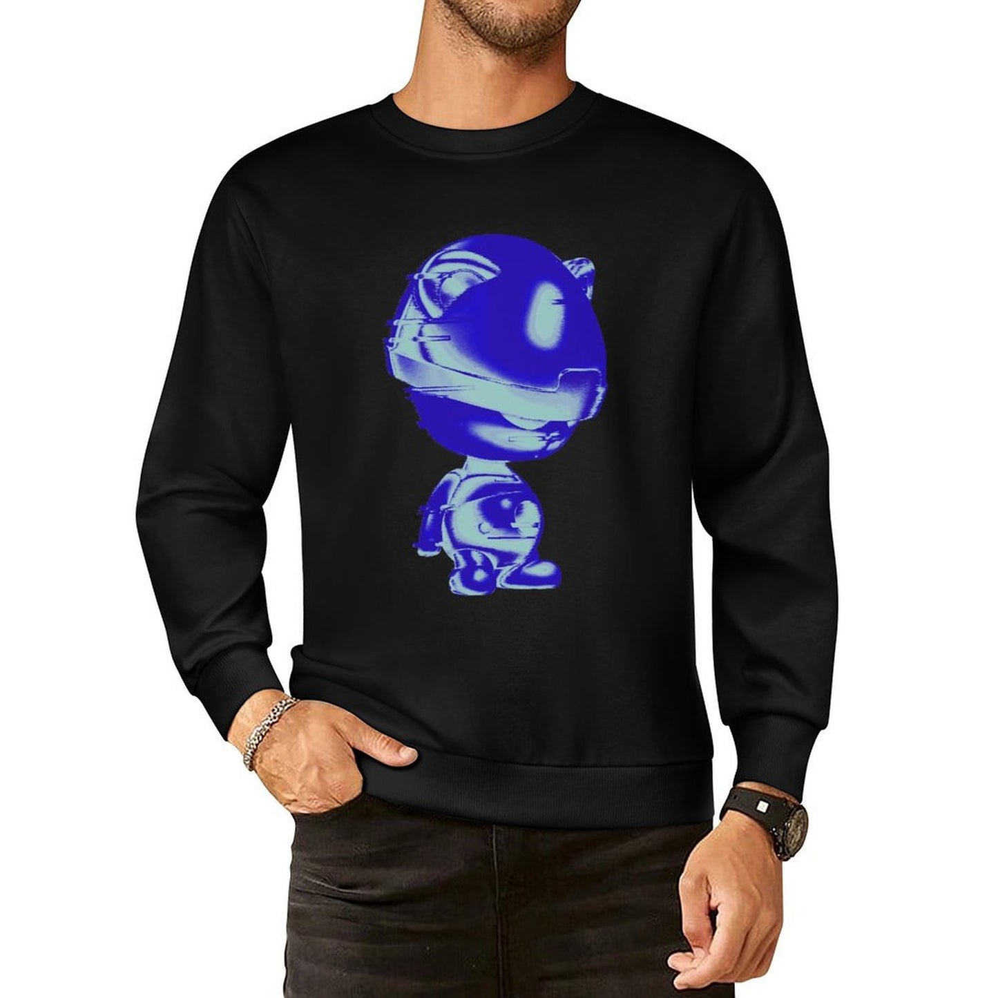 IPIB 250g Crew Neck Long Sleeve Sweatshirt Front GraphicCrew Neck Long Sleeve Sweatshirt6000020-1