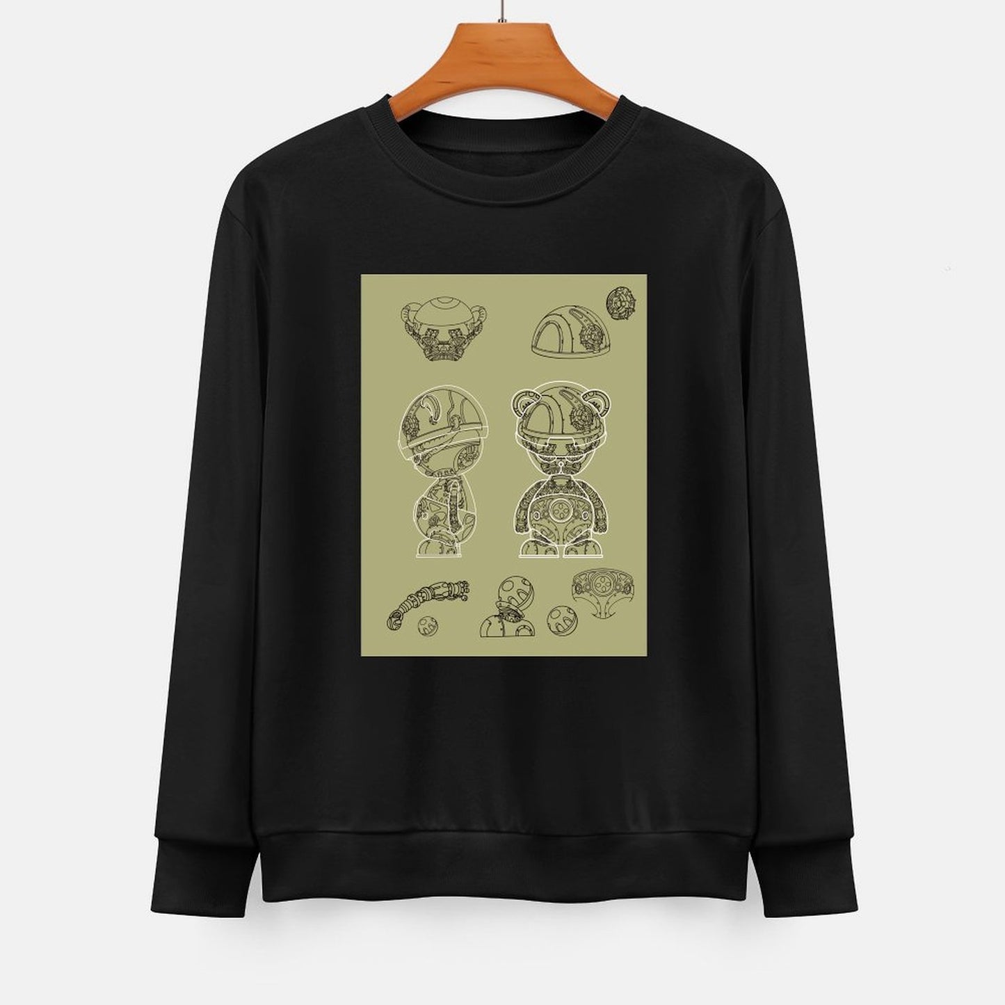 IPIB 250g Crew Neck Long Sleeve Sweatshirt Front GraphicCrew Neck Long Sleeve Sweatshirt6000008-5