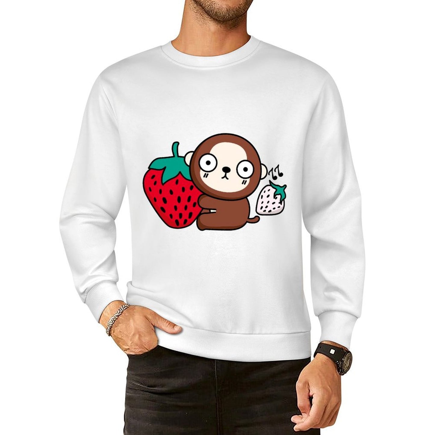 Front Patterned Long Sleeve TopTrueStyle ComfortFit