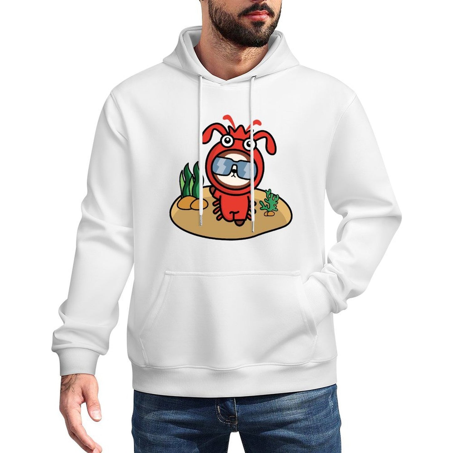 Oversized Soft Front Graphic Hoodies