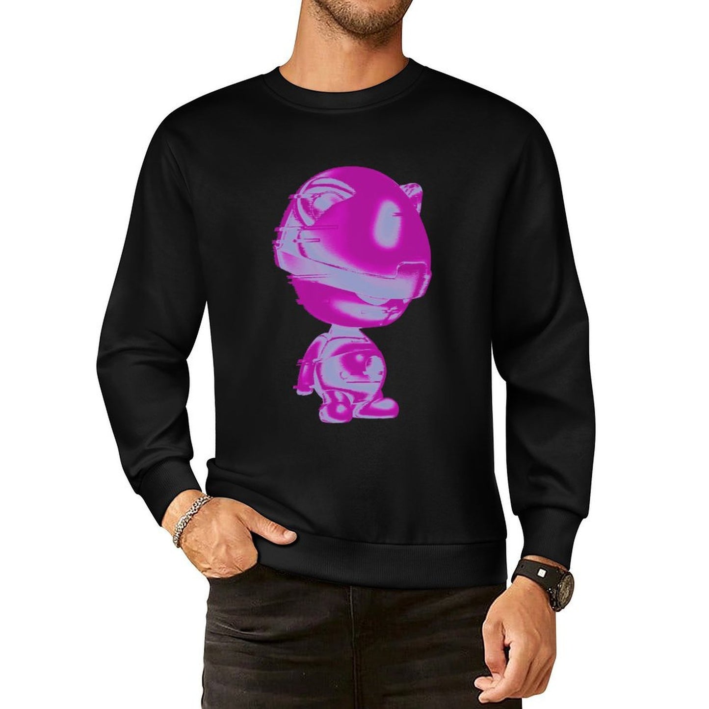 IPIB 250g Crew Neck Long Sleeve Sweatshirt Front GraphicCrew Neck Long Sleeve Sweatshirt6000020-6