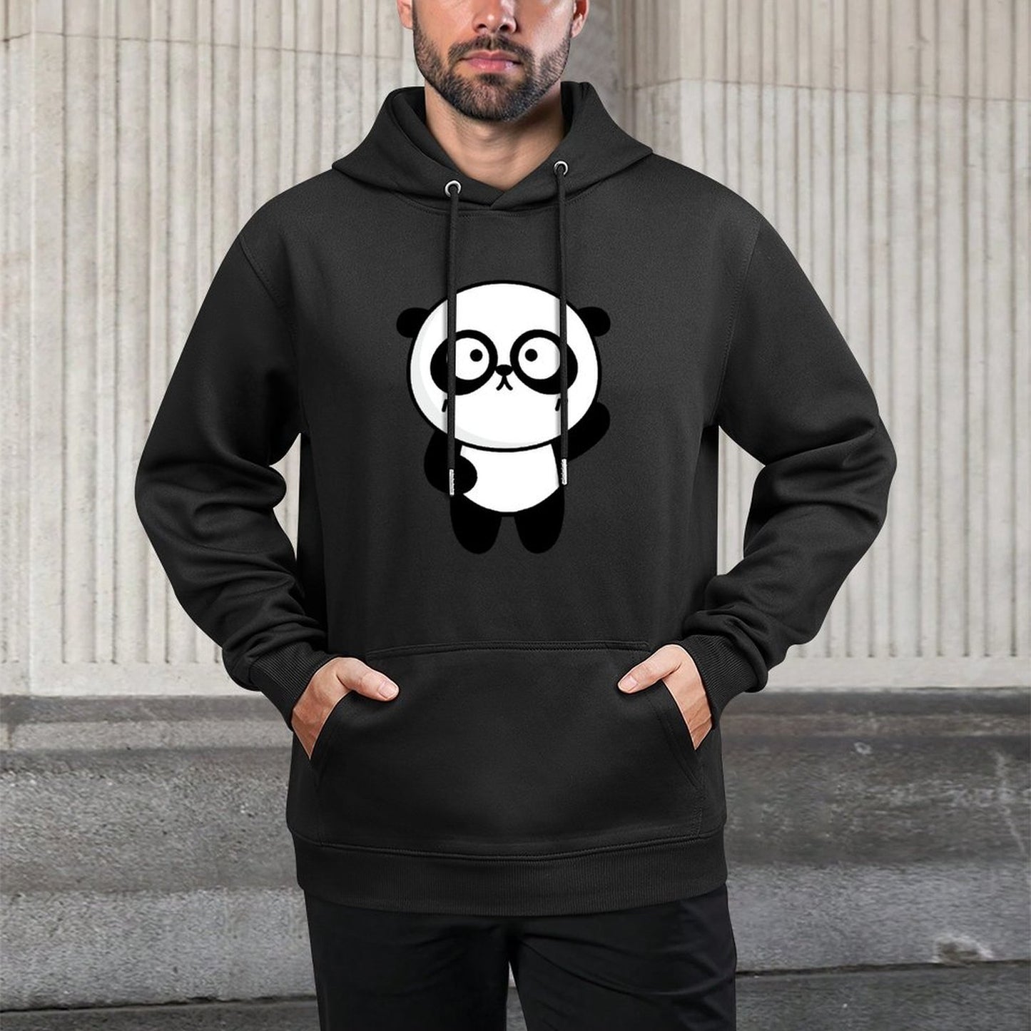 PureStyle Plain Front Graphic Hoodies