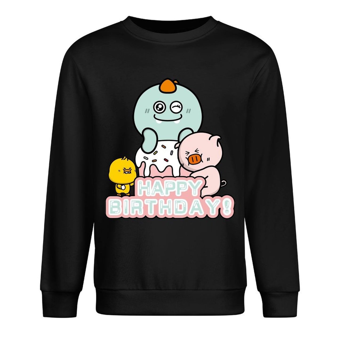 Front Patterned Long Sleeve TopLogo-Ready Heat-Transfer