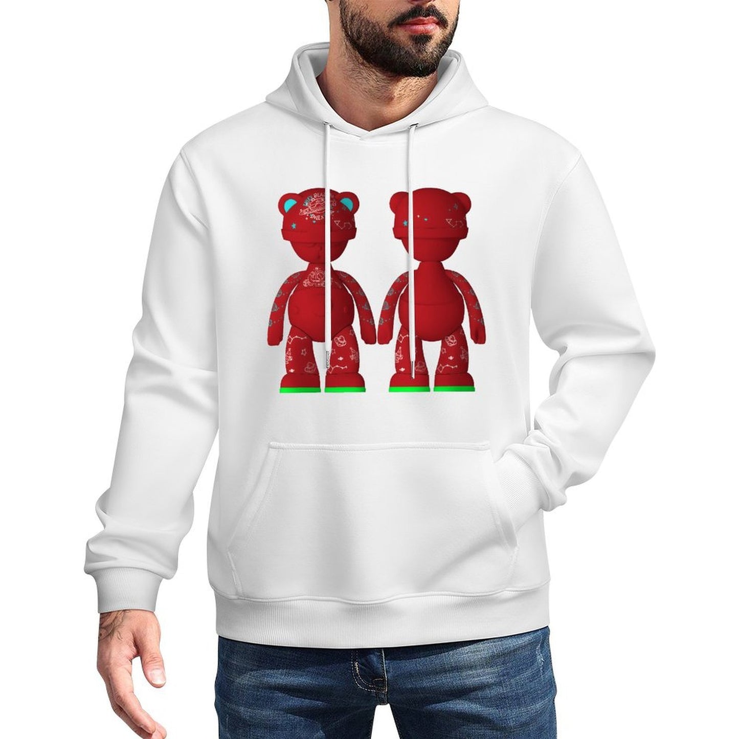 IPIB 250g Hooded Pocket Sweatshirt Front GraphicMen's Hooded  Sweatshirt6000086-2