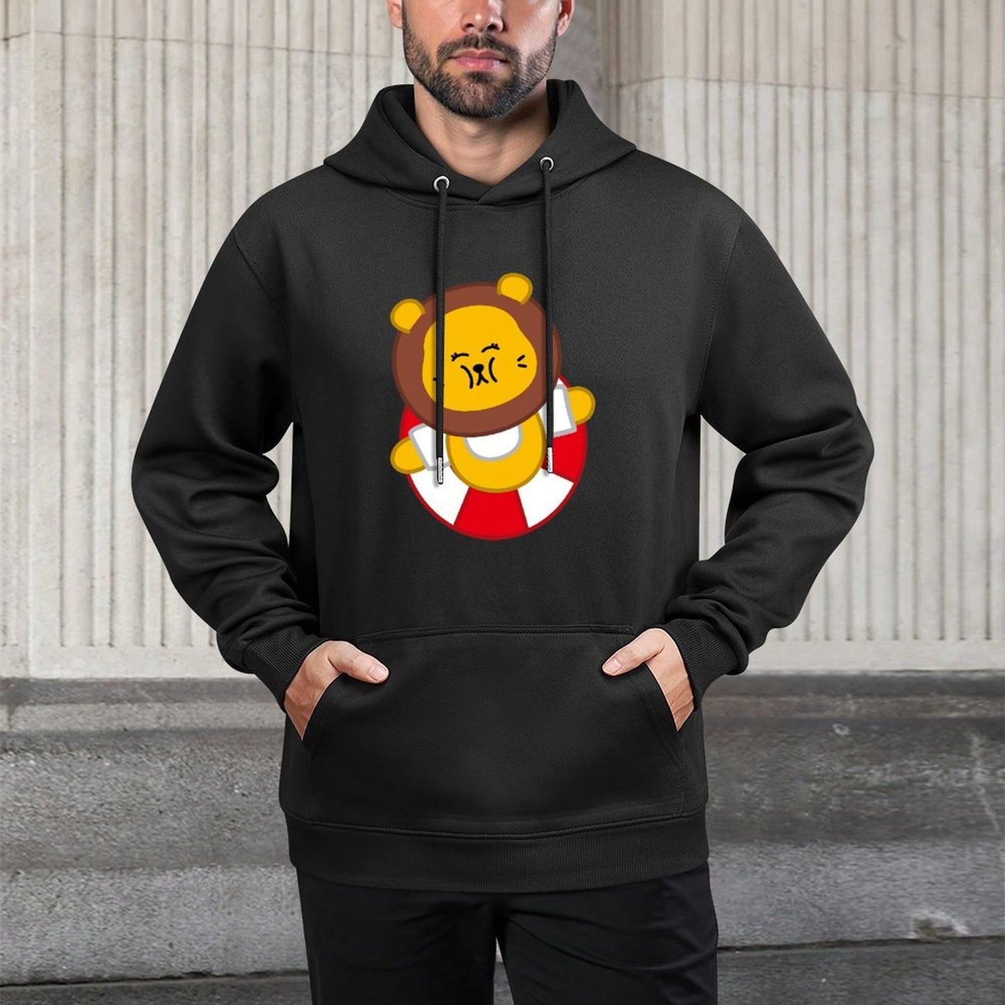 IPBR 250g Hooded Pocket Sweatshirt Front GraphicMen's Hooded  Sweatshirt4000730