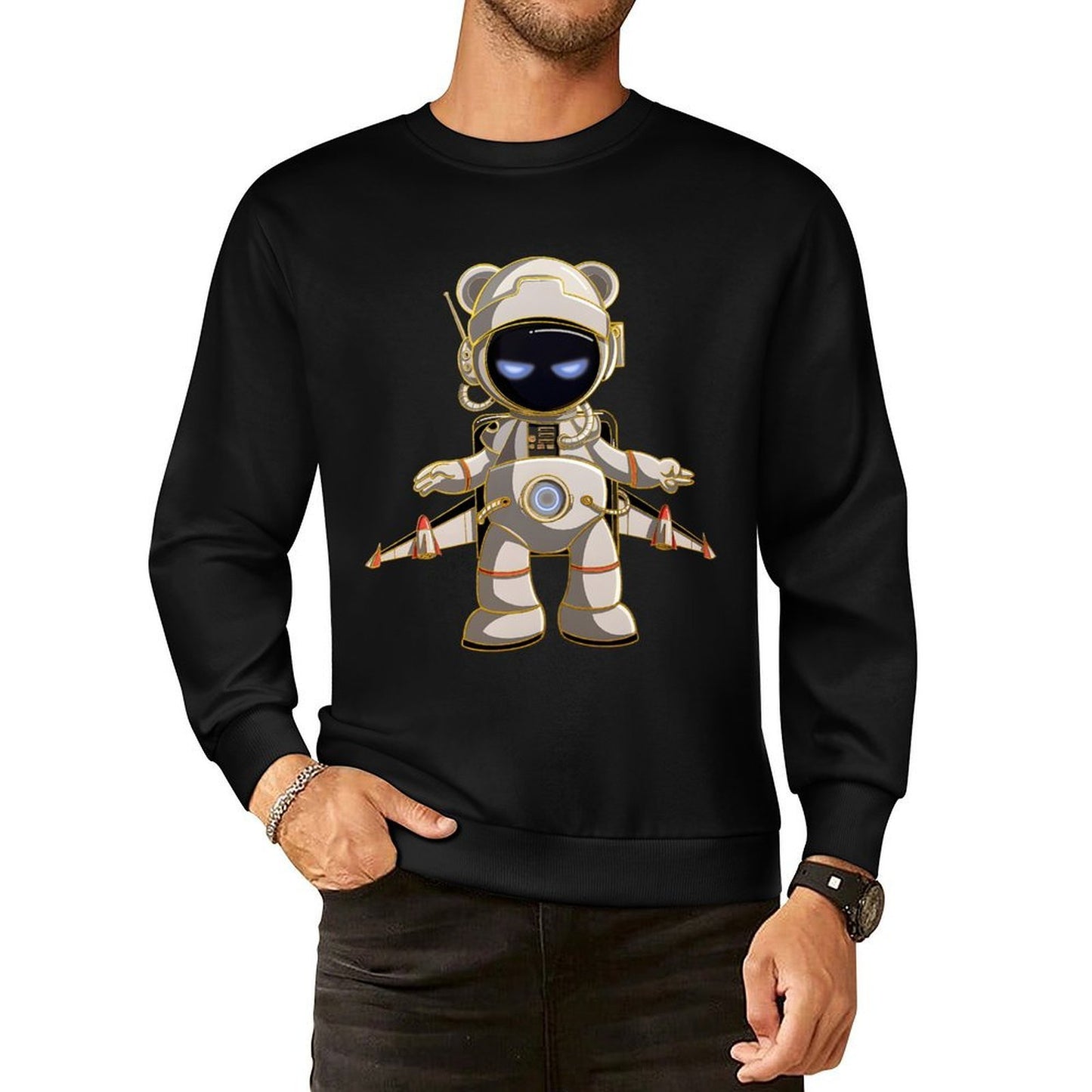 IPIB 250g Crew Neck Long Sleeve Sweatshirt Front GraphicCrew Neck Long Sleeve Sweatshirt6000064-6