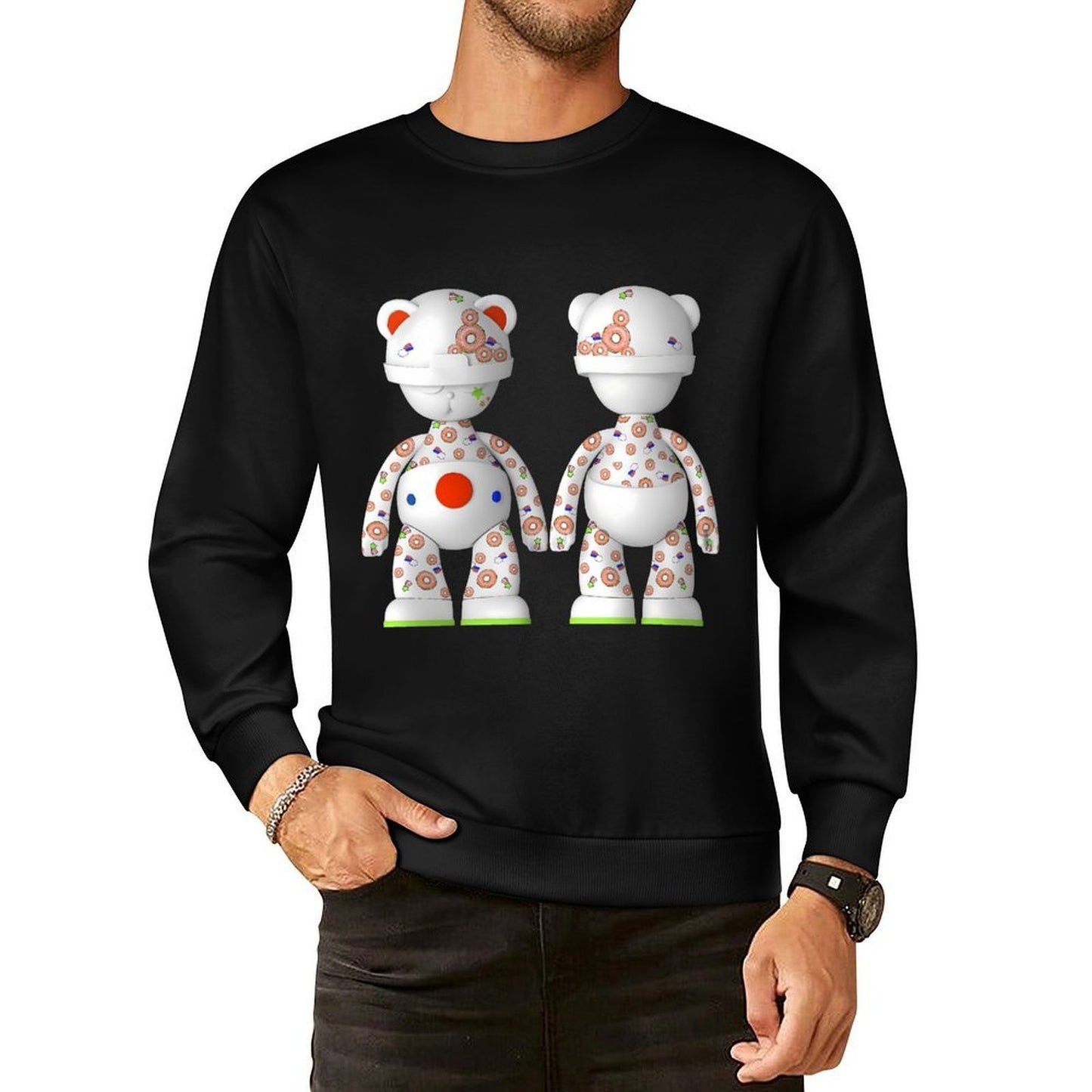 IPIB 250g Crew Neck Long Sleeve Sweatshirt Front GraphicCrew Neck Long Sleeve Sweatshirt6000097-6