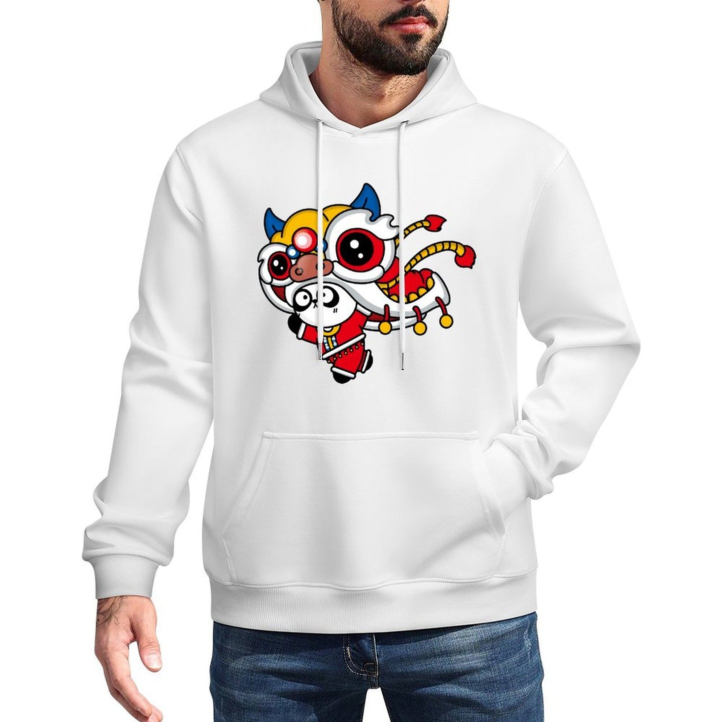 IPBR 250g Hooded Pocket Sweatshirt Front GraphicMen's Hooded  Sweatshirt4000684