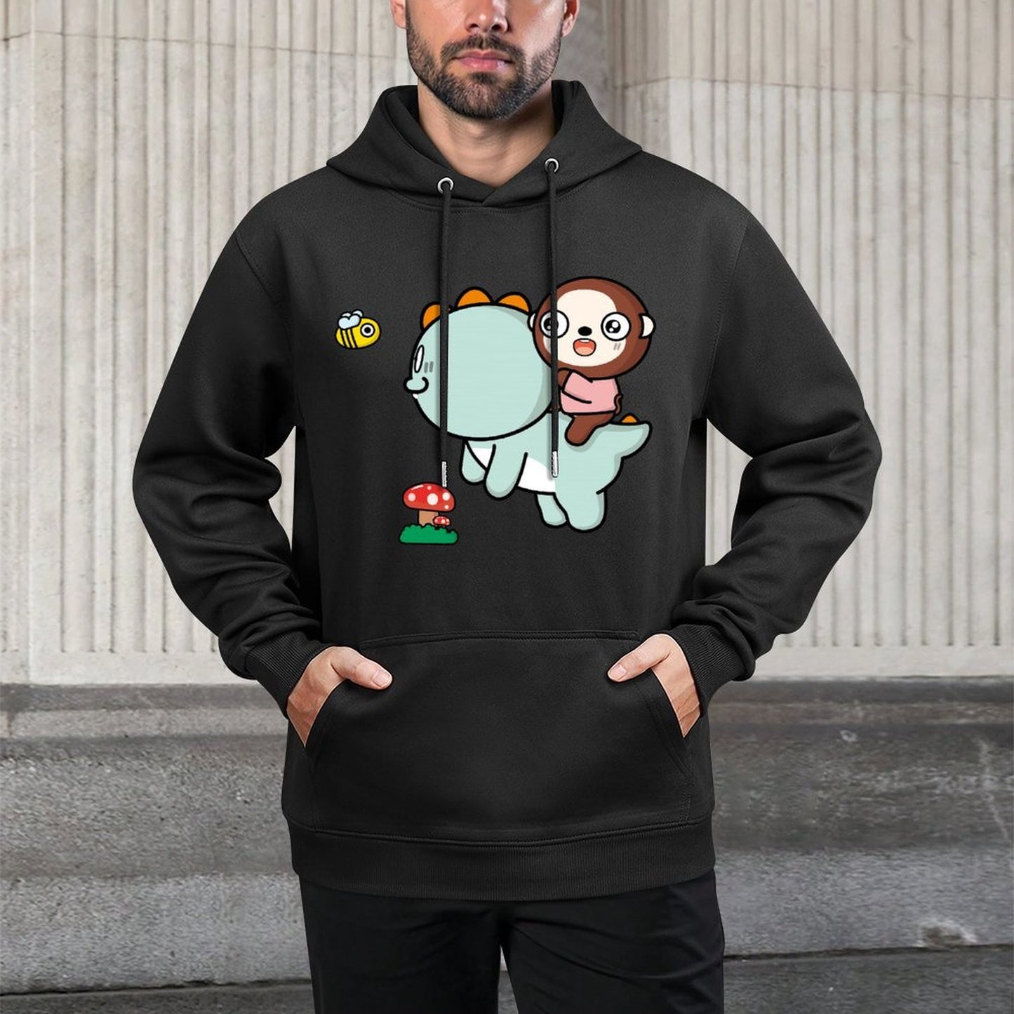 IPBR 250g Hooded Pocket Sweatshirt Front GraphicMen's Hooded  Sweatshirt4001319