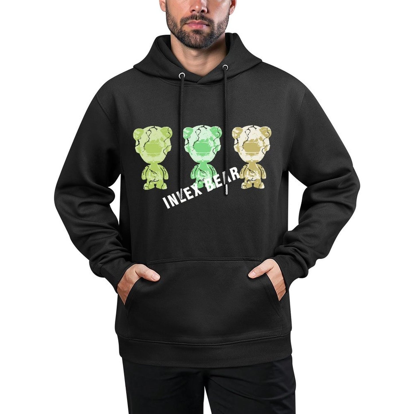 IPIB 250g Hooded Pocket Sweatshirt Front GraphicMen's Hooded  Sweatshirt6000050-3