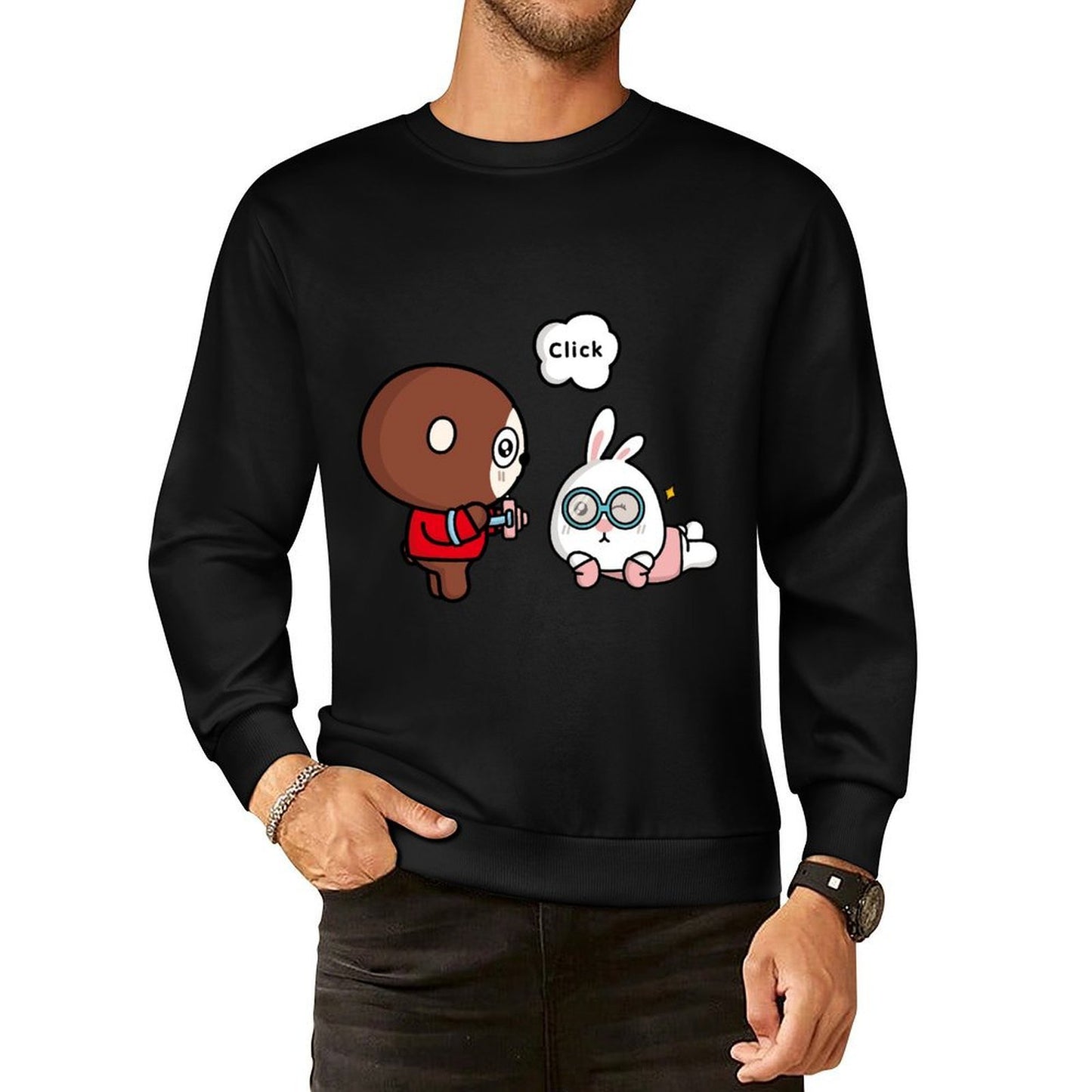 IPBR 250g Crew Neck Long Sleeve Sweatshirt Front GraphicCrew Neck Long Sleeve Sweatshirt4000853