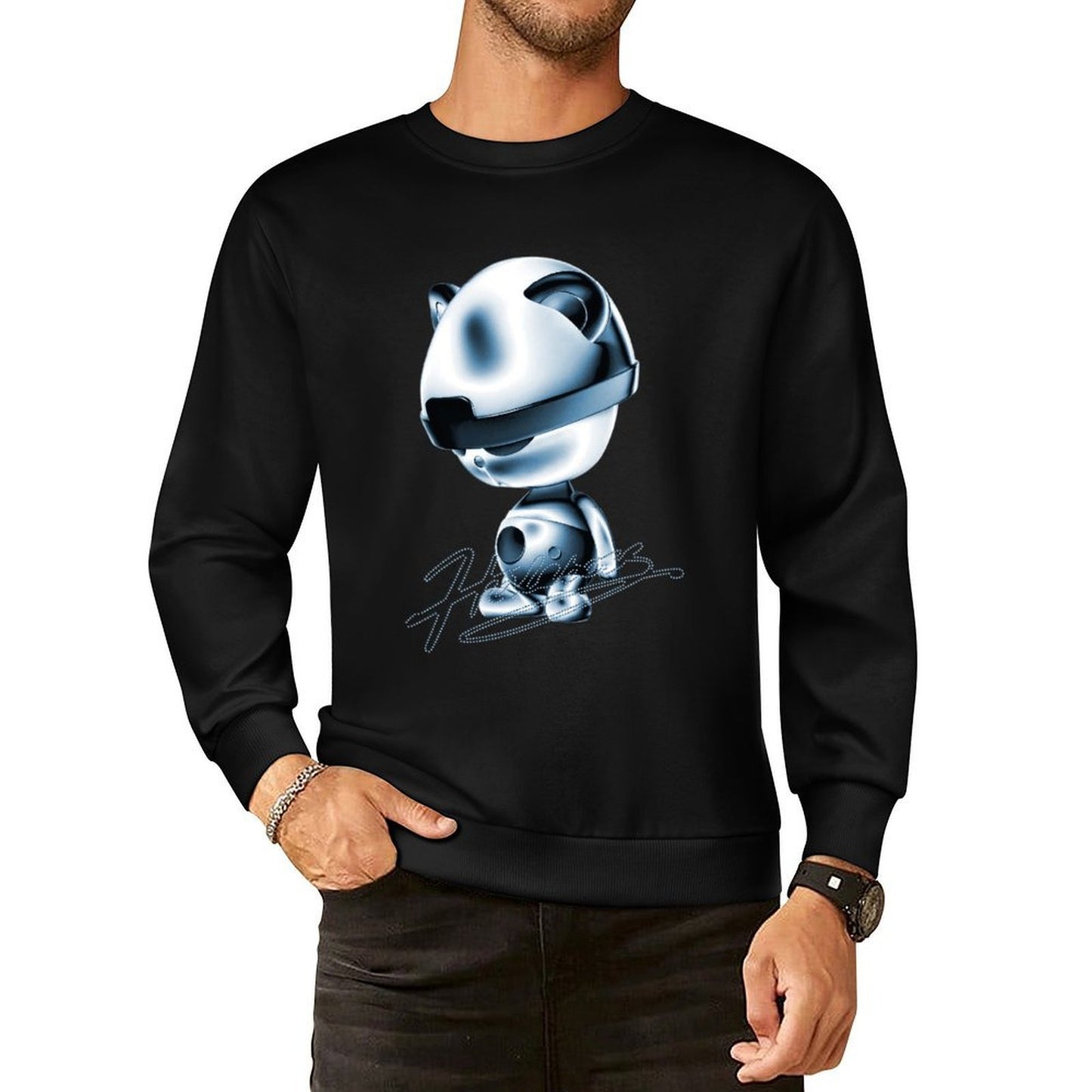 IPIB 250g Crew Neck Long Sleeve Sweatshirt Front GraphicCrew Neck Long Sleeve Sweatshirt6000027-3
