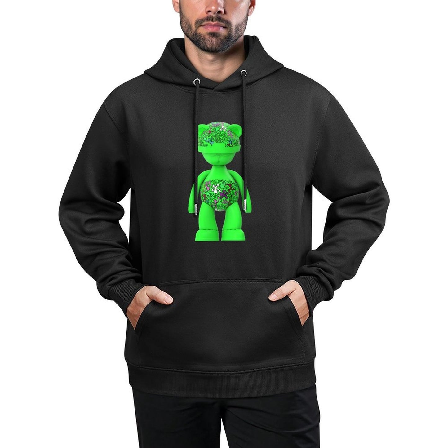 IPIB 250g Hooded Pocket Sweatshirt Front GraphicMen's Hooded  Sweatshirt6000071-6