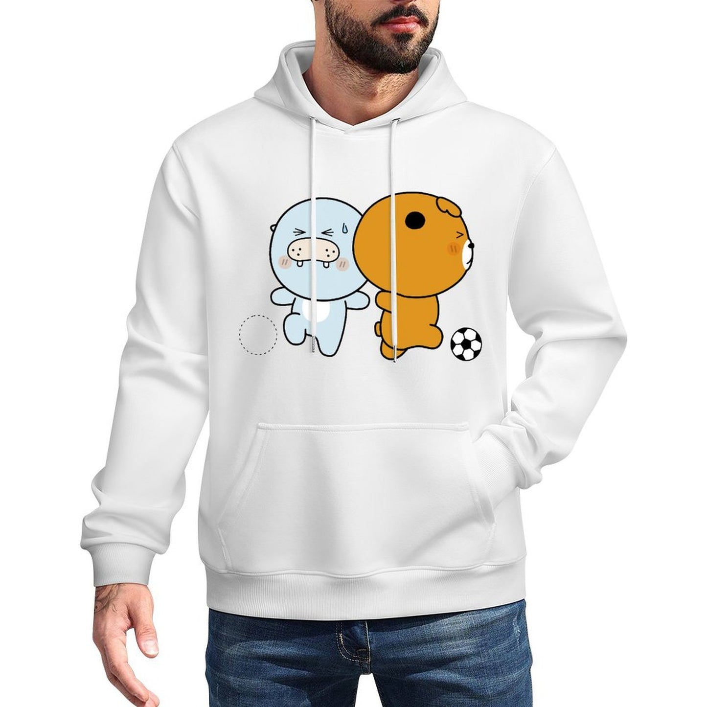 ActiveWear Double-Stitched Front Graphic Hoodies