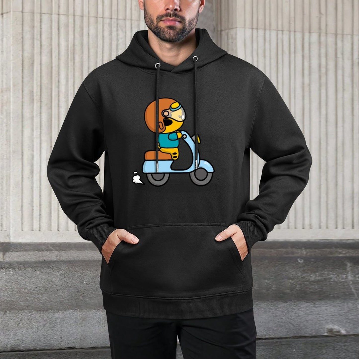 IPBR 250g Hooded Pocket Sweatshirt Front GraphicMen's Hooded  Sweatshirt4000322