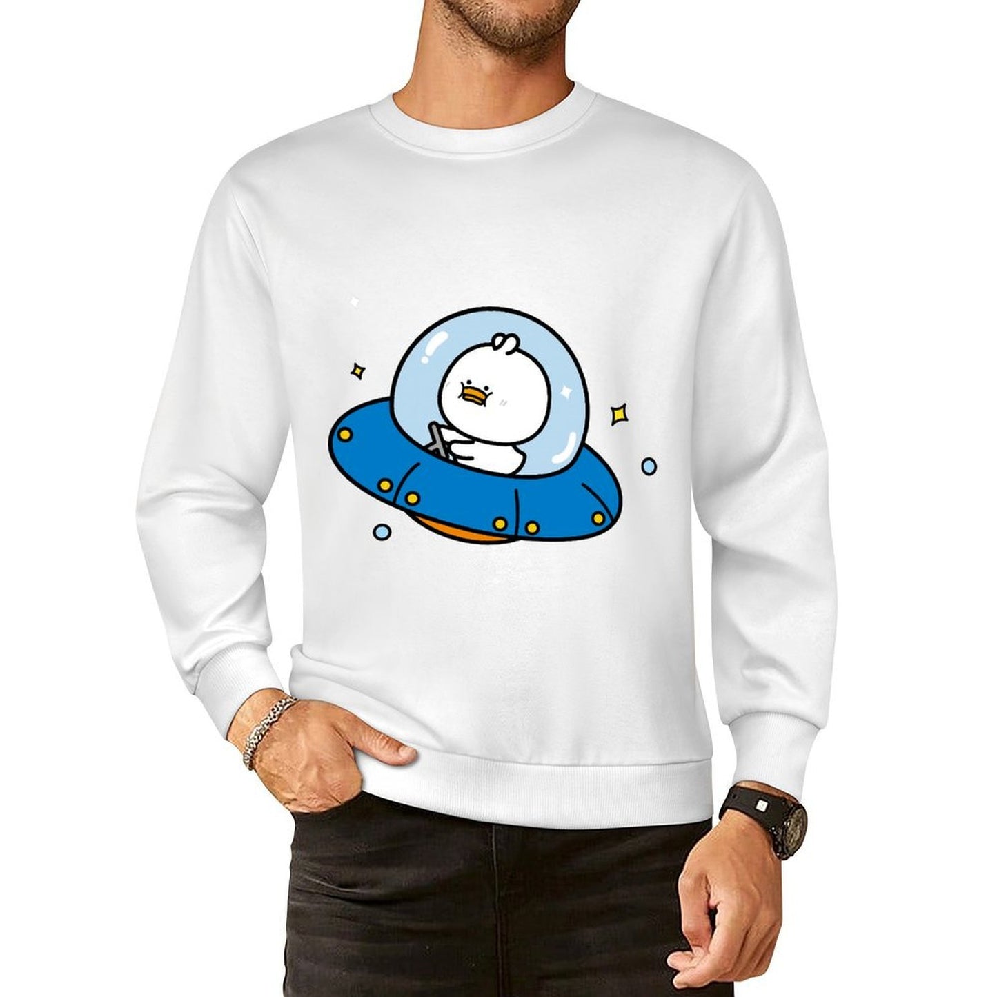 Front Patterned Long Sleeve TopOutdoor DailyFit