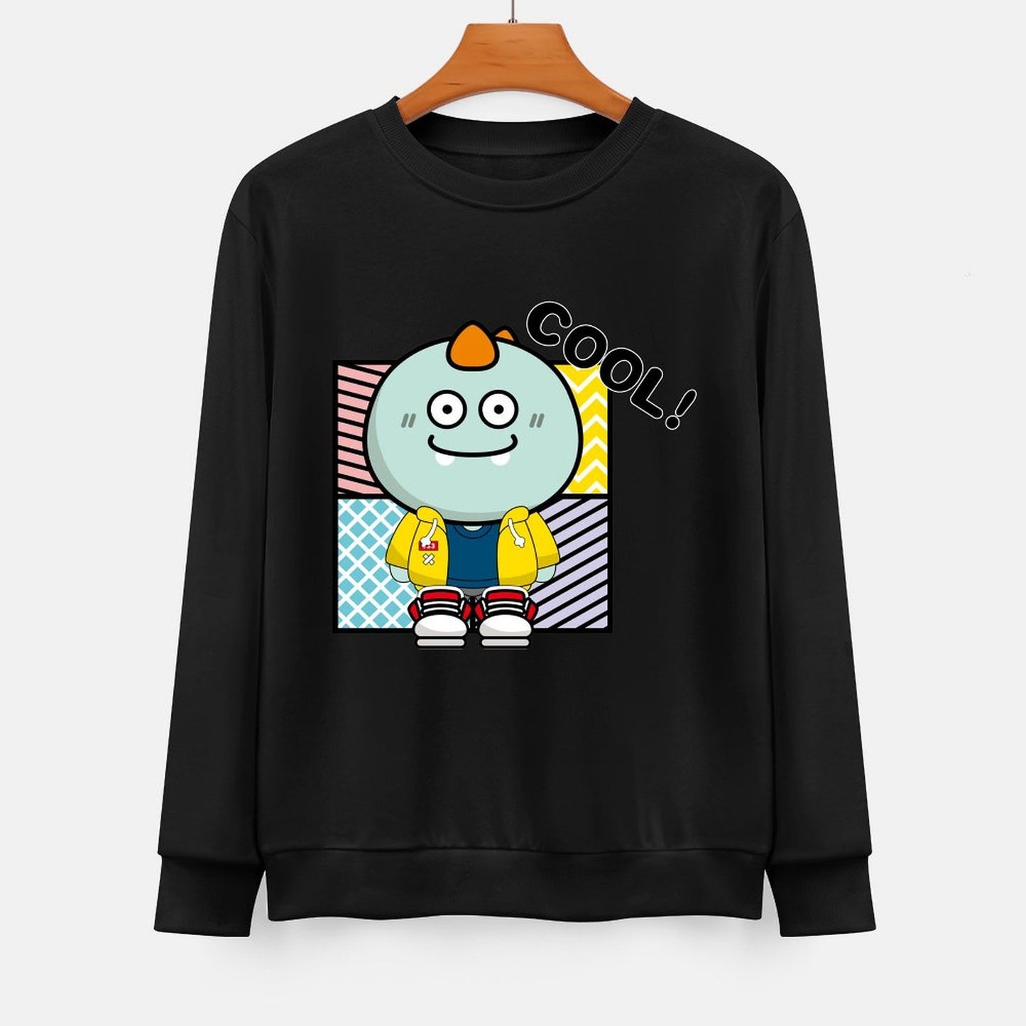 Front Patterned Long Sleeve TopMoisture-Wicking Essential