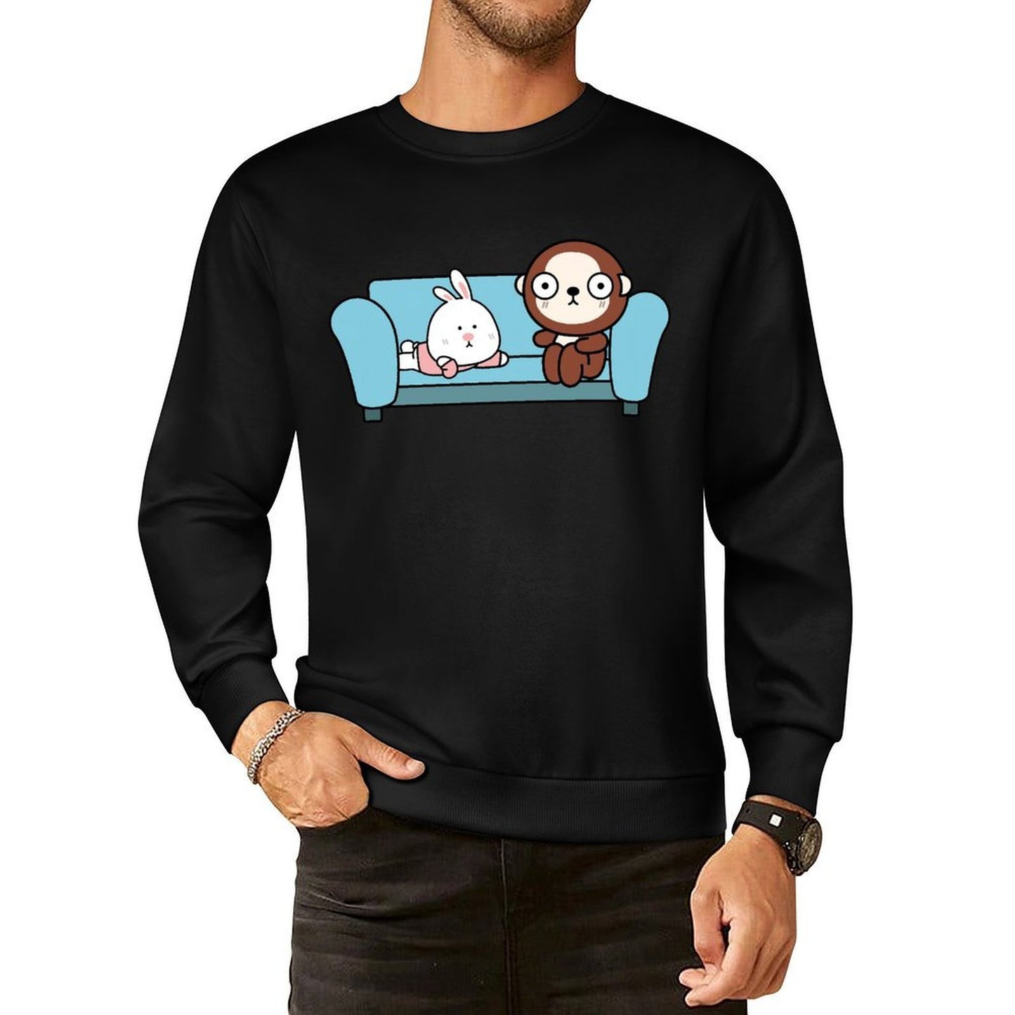IPBR 250g Crew Neck Long Sleeve Sweatshirt Front GraphicCrew Neck Long Sleeve Sweatshirt4000854