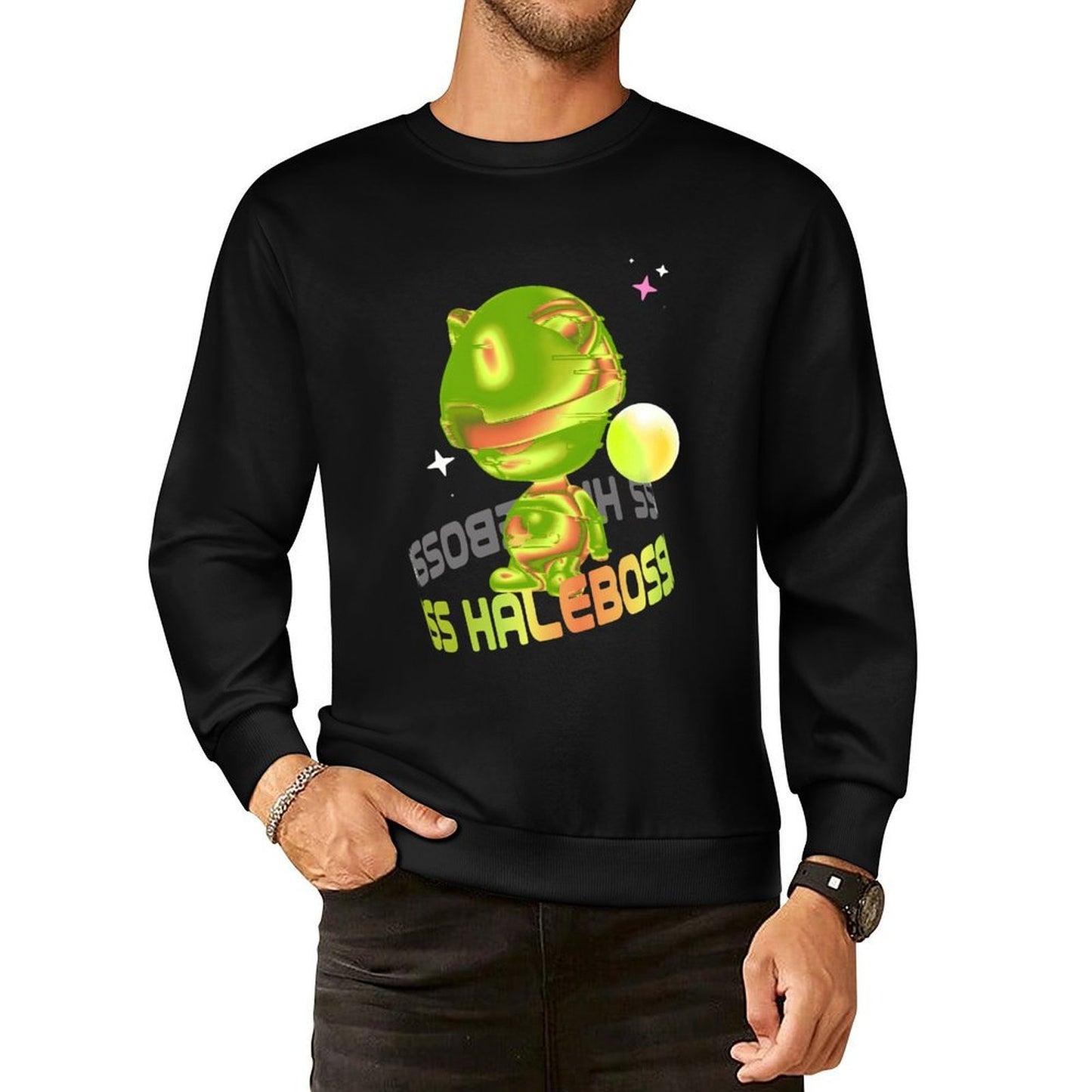 IPIB 250g Crew Neck Long Sleeve Sweatshirt Front GraphicCrew Neck Long Sleeve Sweatshirt6000017-4
