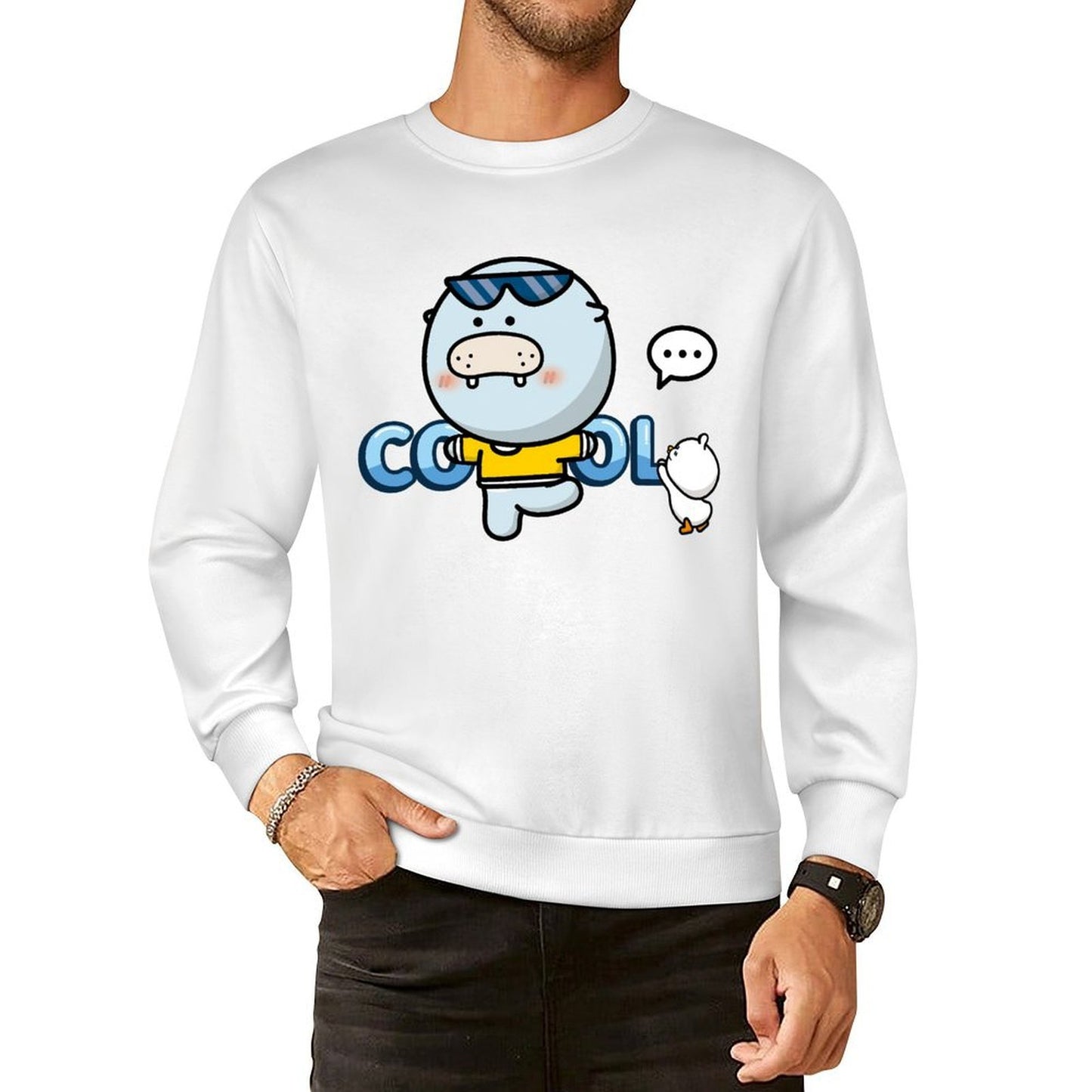 Front Patterned Long Sleeve TopTrueFit ClassicSeries