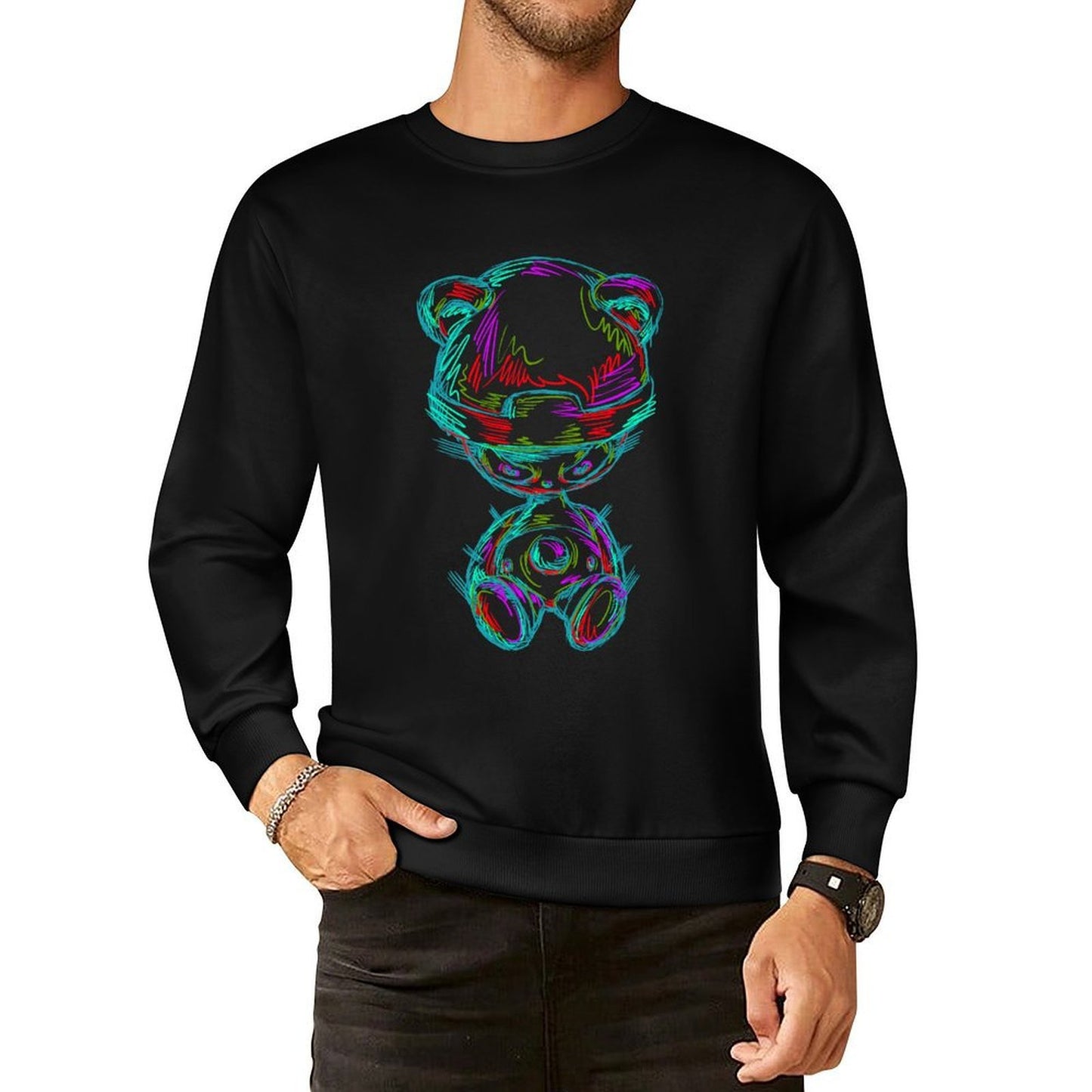 IPIB 250g Crew Neck Long Sleeve Sweatshirt Front GraphicCrew Neck Long Sleeve Sweatshirt6000055-2