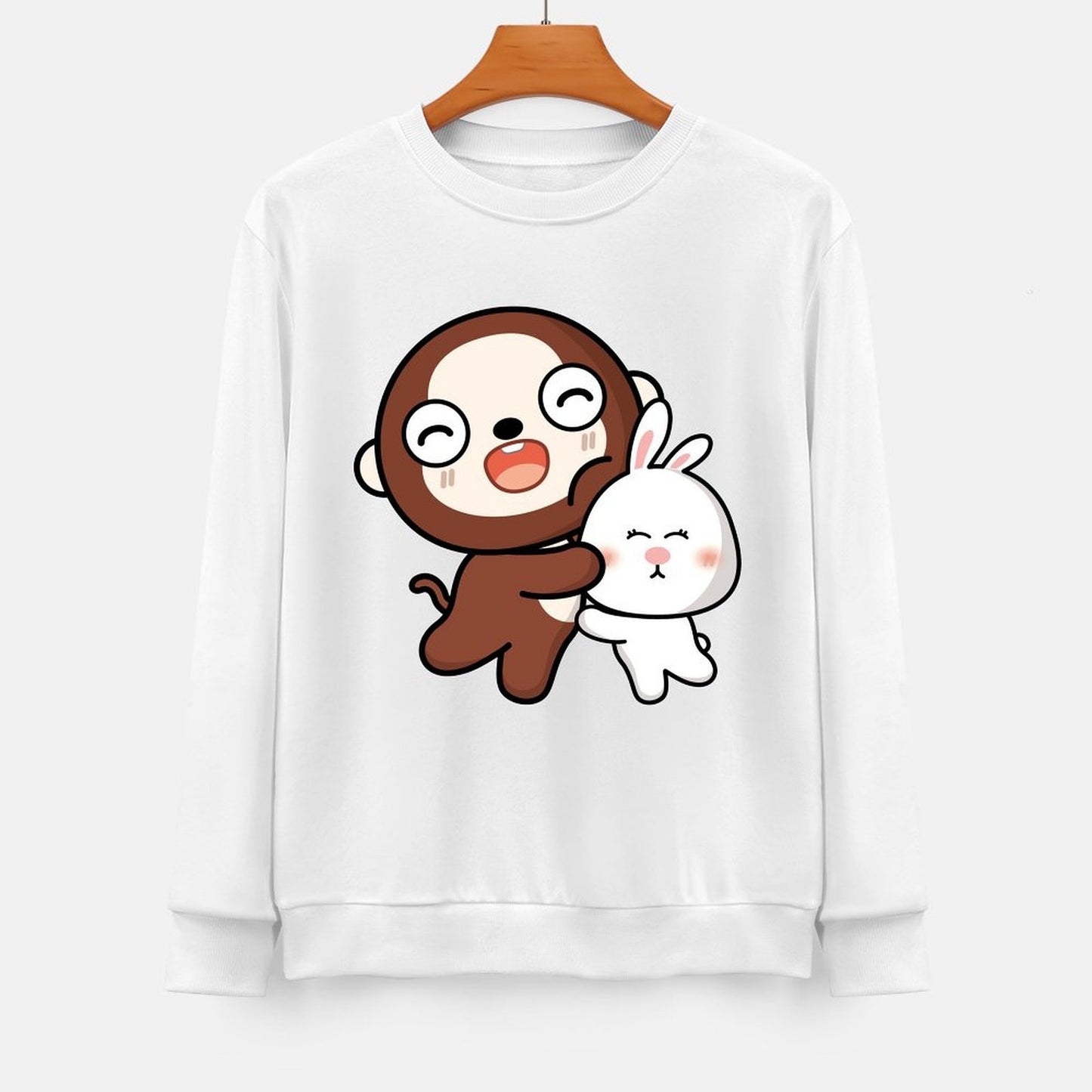 Front Patterned Long Sleeve TopRetro EssentialFit