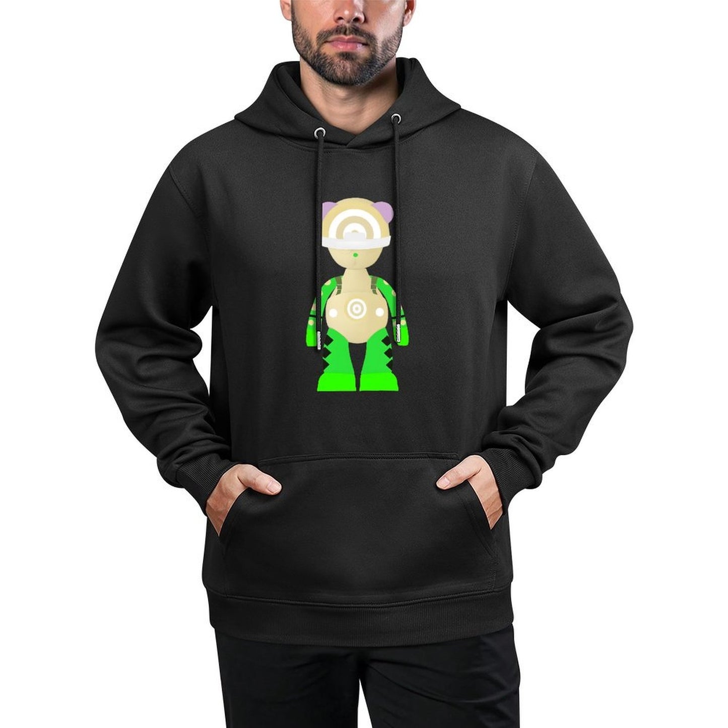 IPIB 250g Hooded Pocket Sweatshirt Front GraphicMen's Hooded  Sweatshirt6000134-3