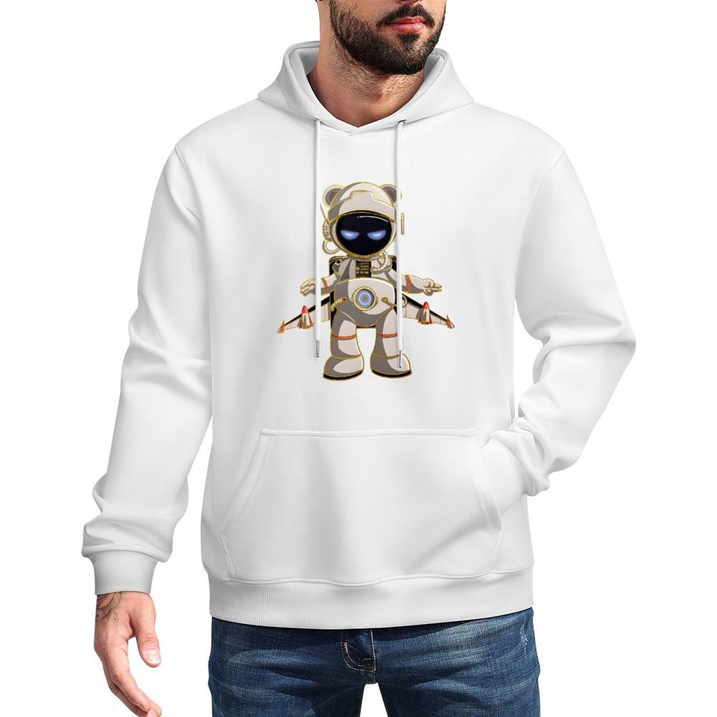 IPIB 250g Hooded Pocket Sweatshirt Front GraphicMen's Hooded  Sweatshirt6000064-6