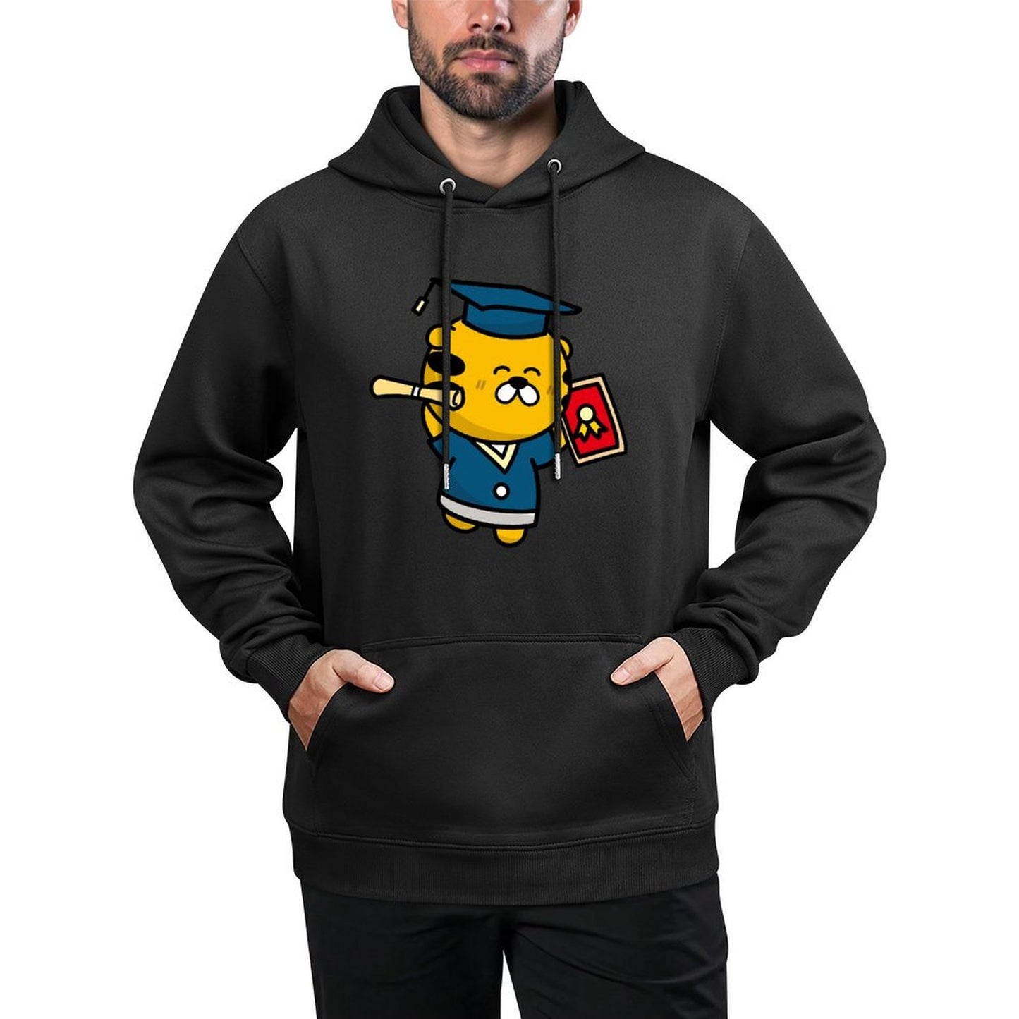 IPBR 250g Hooded Pocket Sweatshirt Front GraphicMen's Hooded  Sweatshirt4000057
