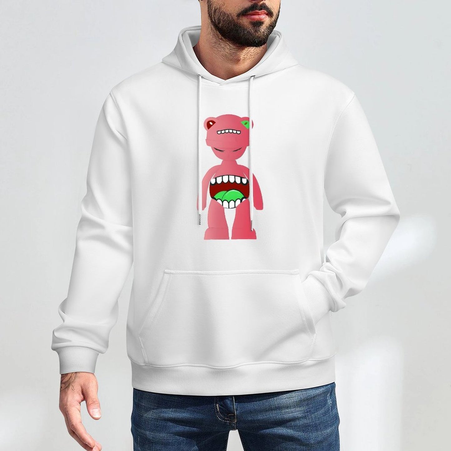 Hoodie Front PatternFade-Resistant Oversized