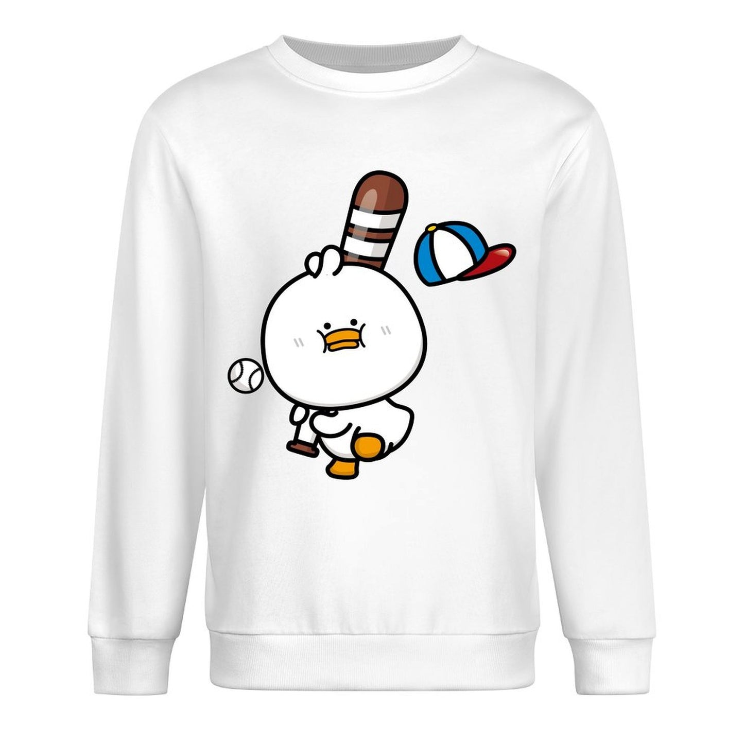 Front Patterned Long Sleeve TopComfort Minimalist