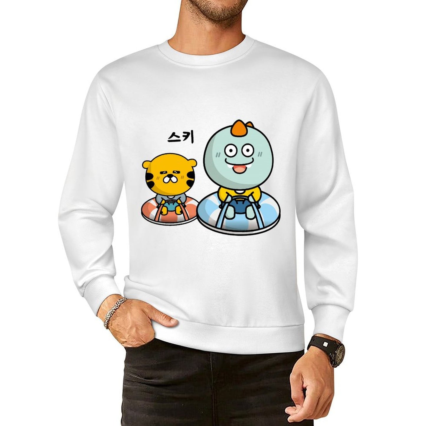 Front Patterned Long Sleeve Top Premium Lifestyle