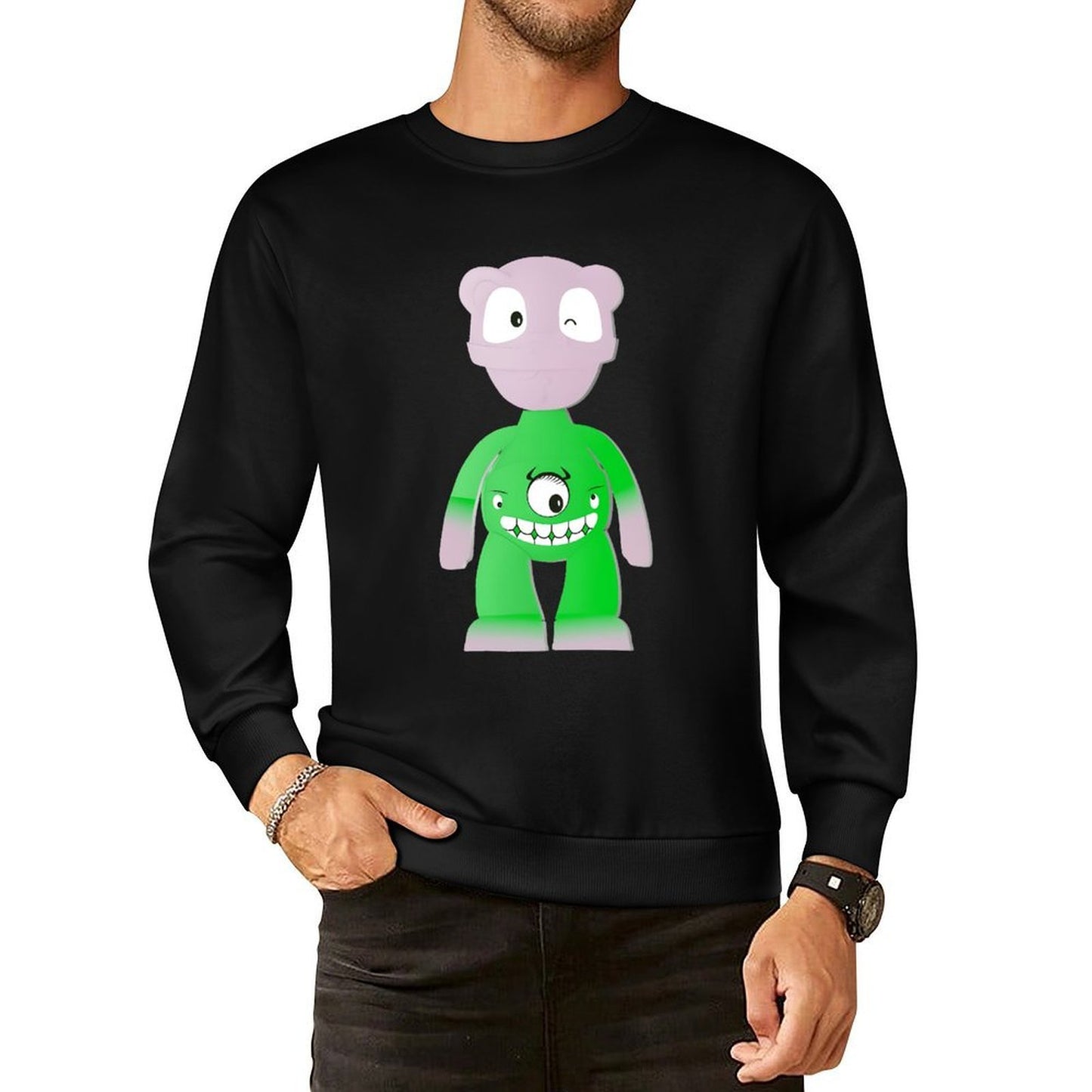 IPIB 250g Crew Neck Long Sleeve Sweatshirt Front GraphicCrew Neck Long Sleeve Sweatshirt6000142-3