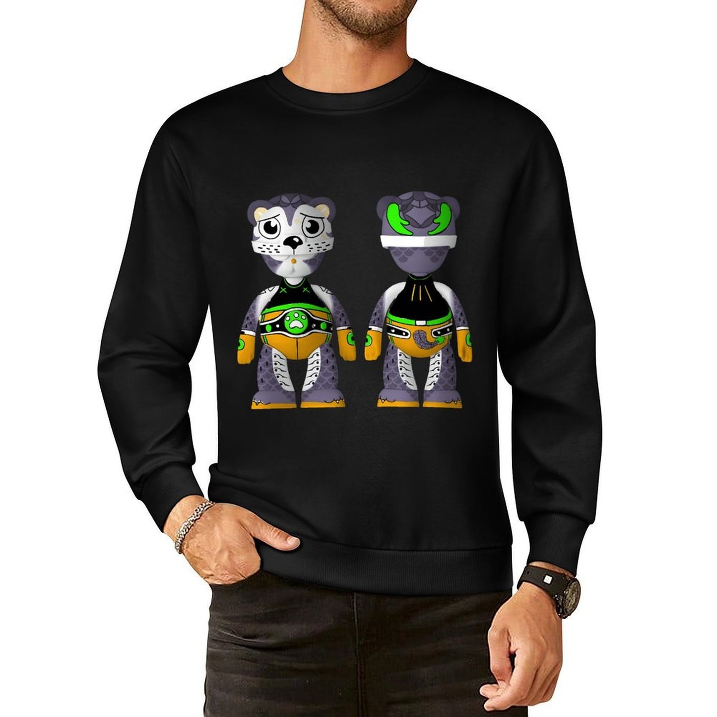 IPIB 250g Crew Neck Long Sleeve Sweatshirt Front GraphicCrew Neck Long Sleeve Sweatshirt6000145-1