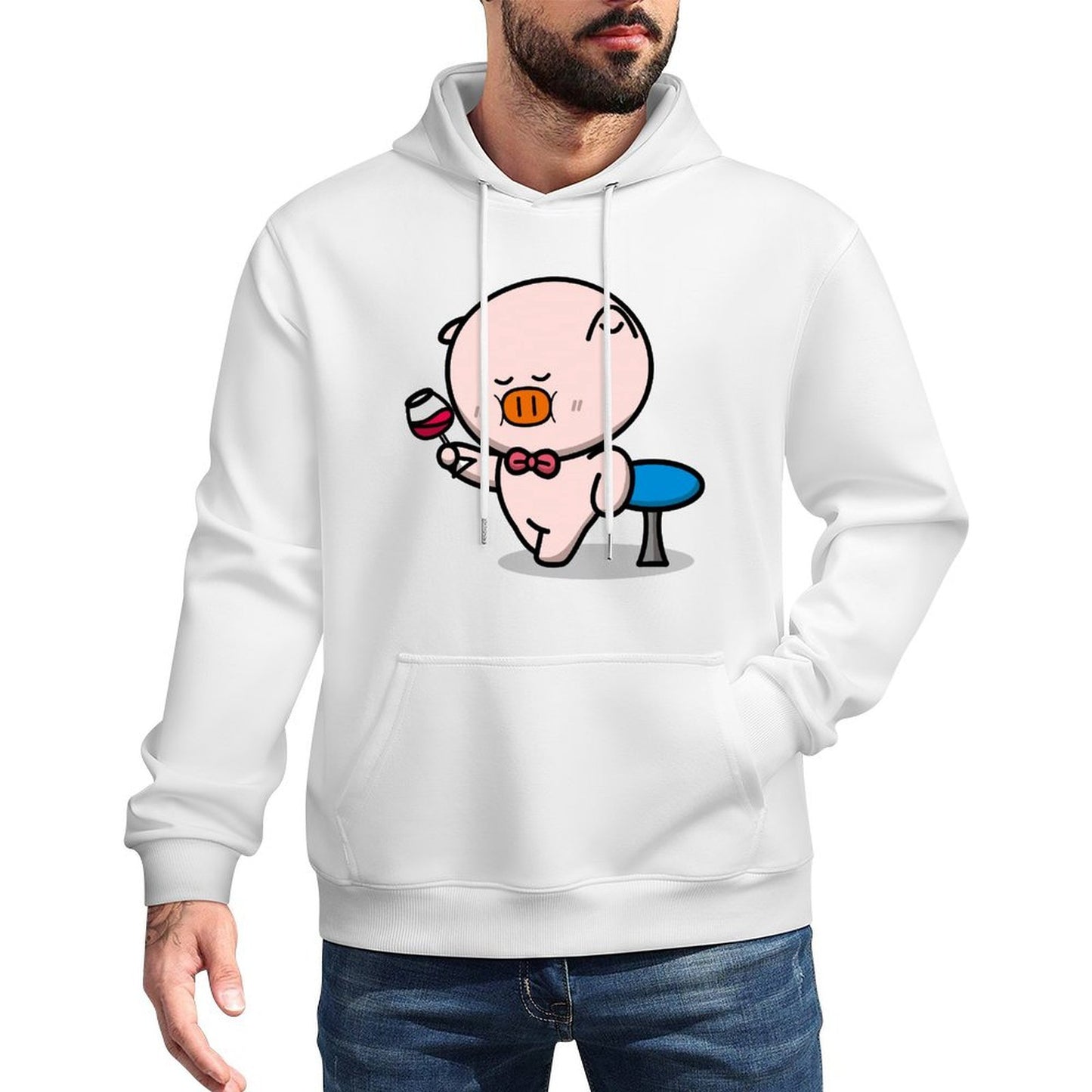 IPBR 250g Hooded Pocket Sweatshirt Front GraphicMen's Hooded  Sweatshirt4000268