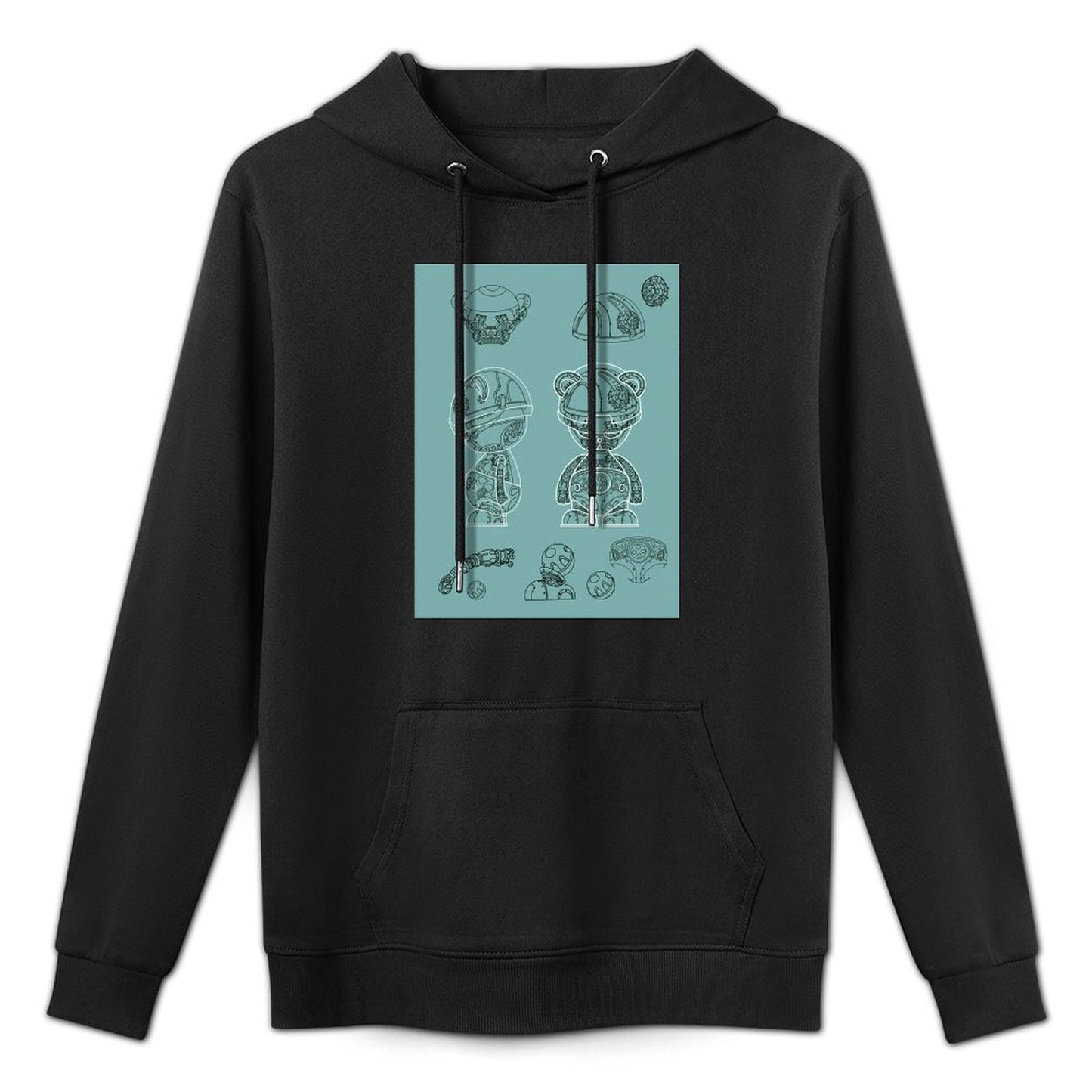 IPIB 250g Hooded Pocket Sweatshirt Front GraphicMen's Hooded  Sweatshirt6000008-4