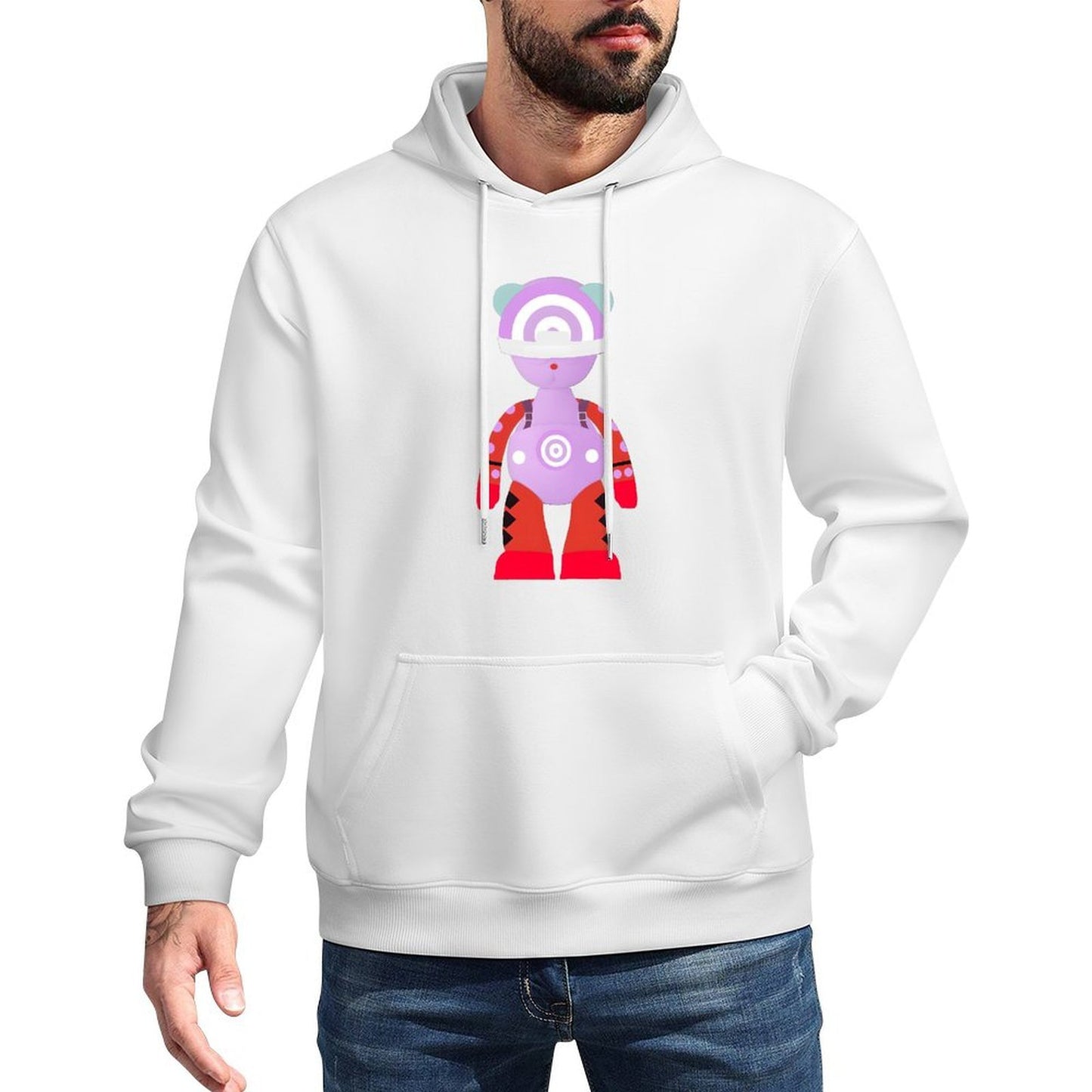 IPIB 250g Hooded Pocket Sweatshirt Front GraphicMen's Hooded  Sweatshirt6000134-1