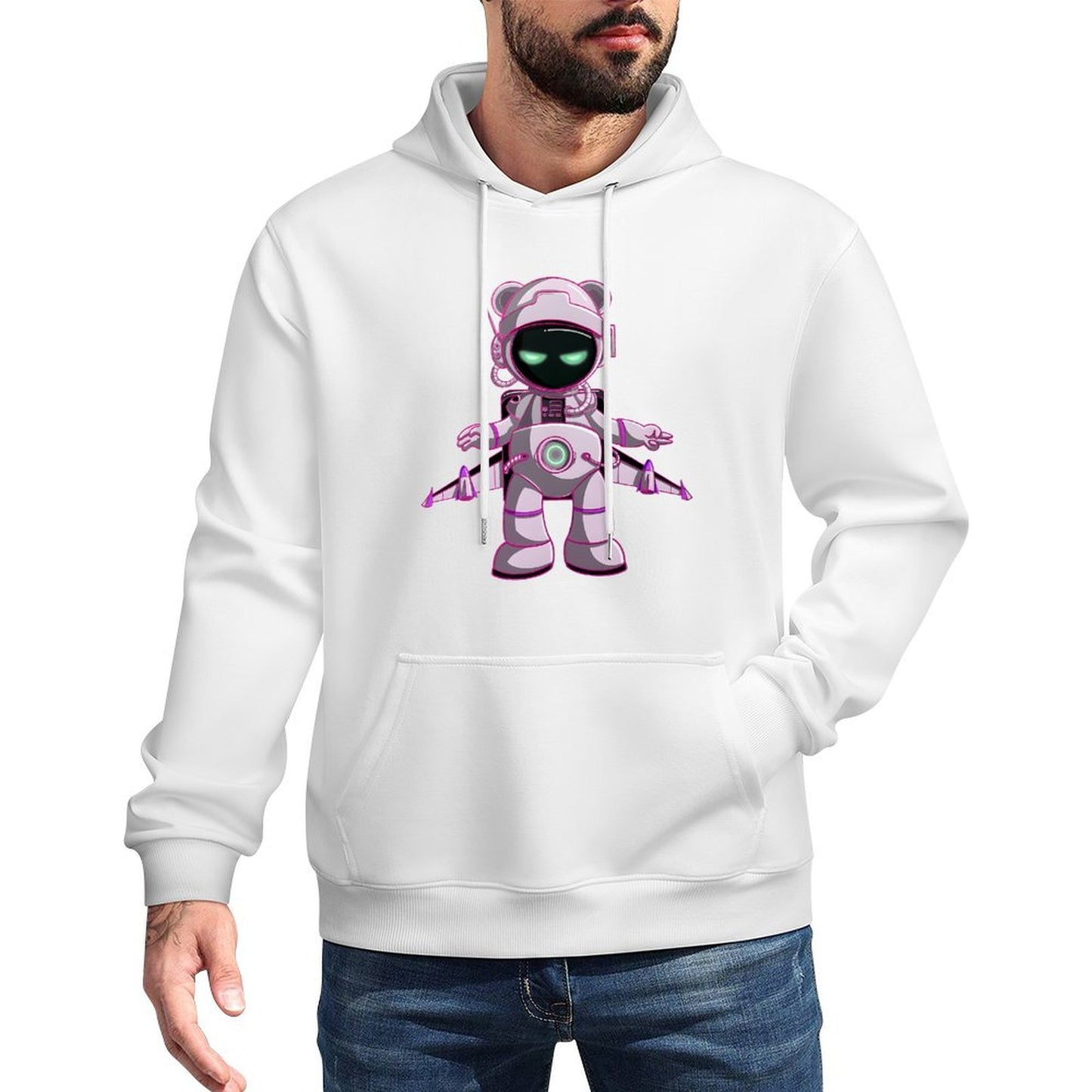 IPIB 250g Hooded Pocket Sweatshirt Front GraphicMen's Hooded  Sweatshirt6000064-3