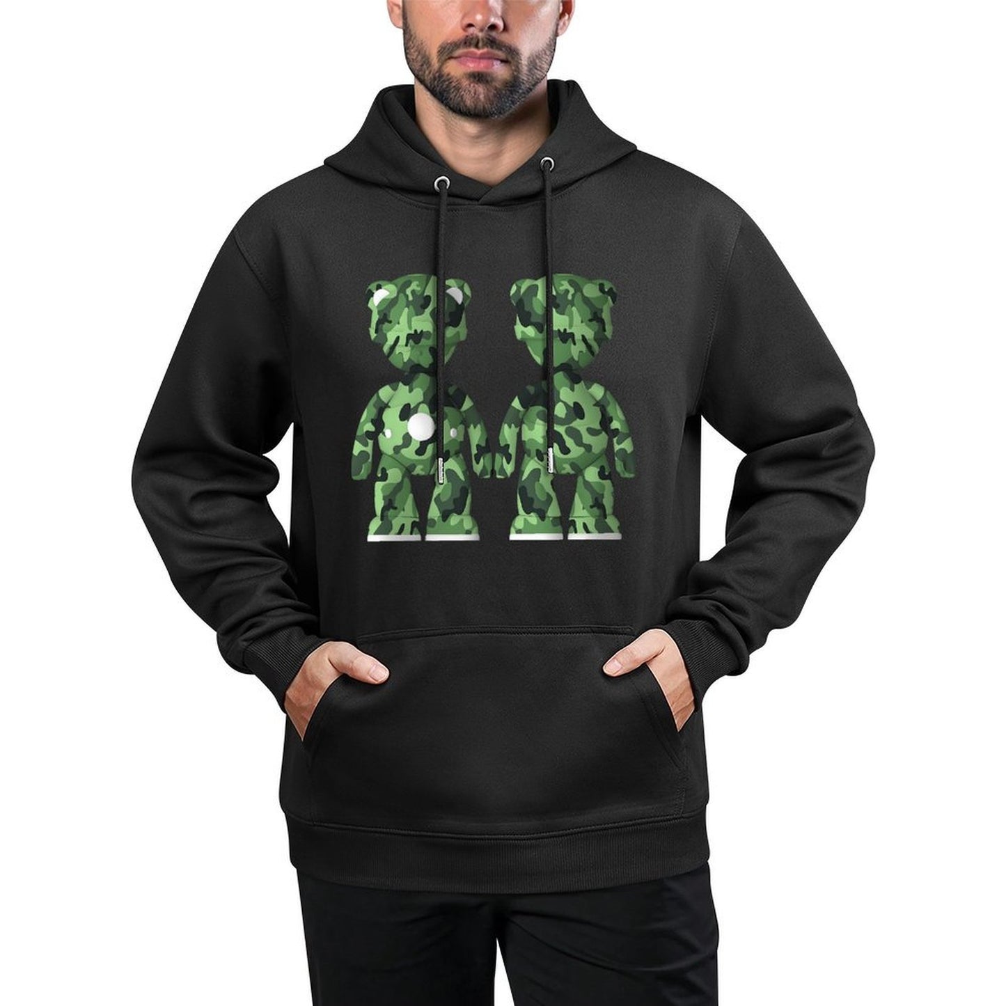 IPIB 250g Hooded Pocket Sweatshirt Front GraphicMen's Hooded  Sweatshirt6000090-6