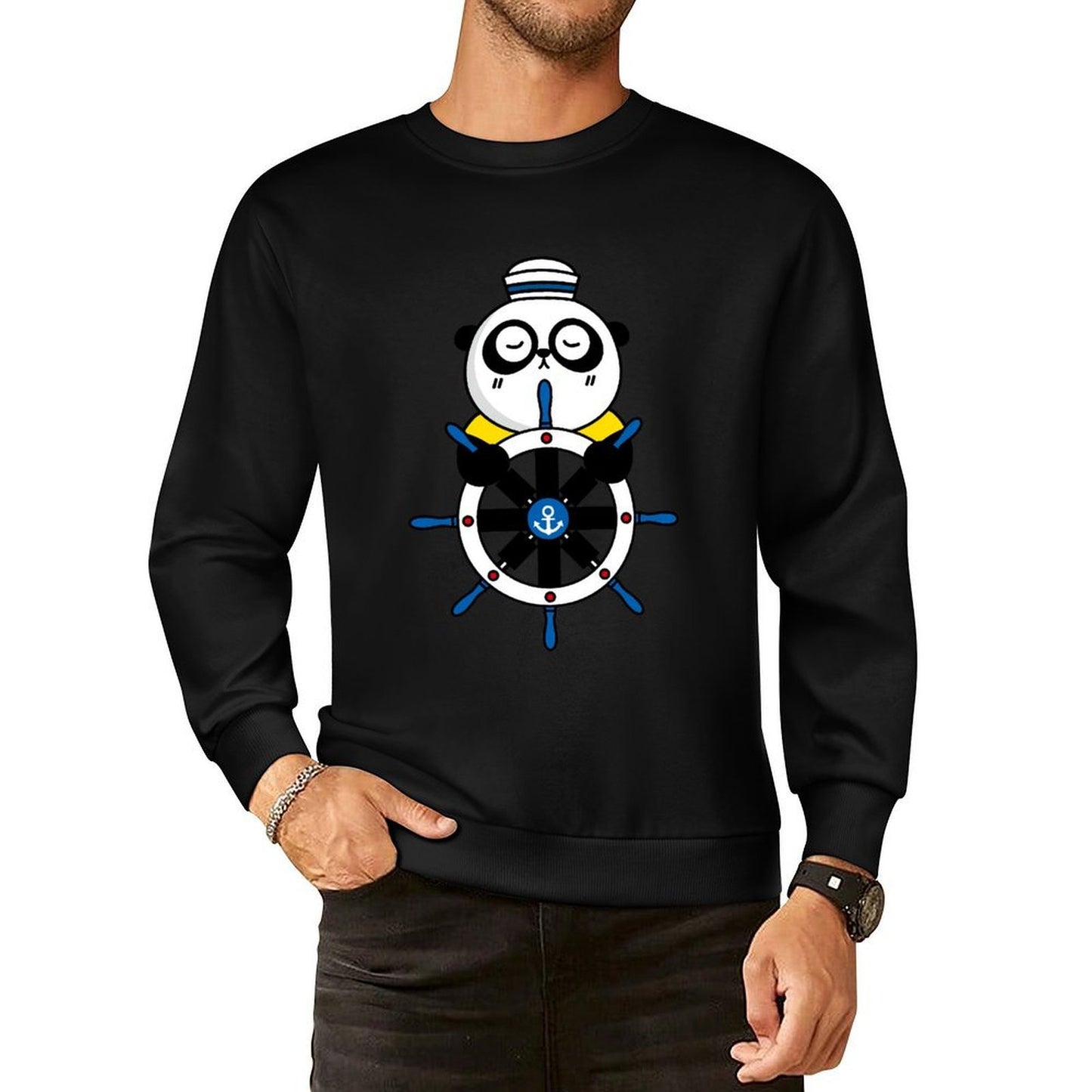 IPBR 250g Crew Neck Long Sleeve Sweatshirt Front GraphicCrew Neck Long Sleeve Sweatshirt4000351
