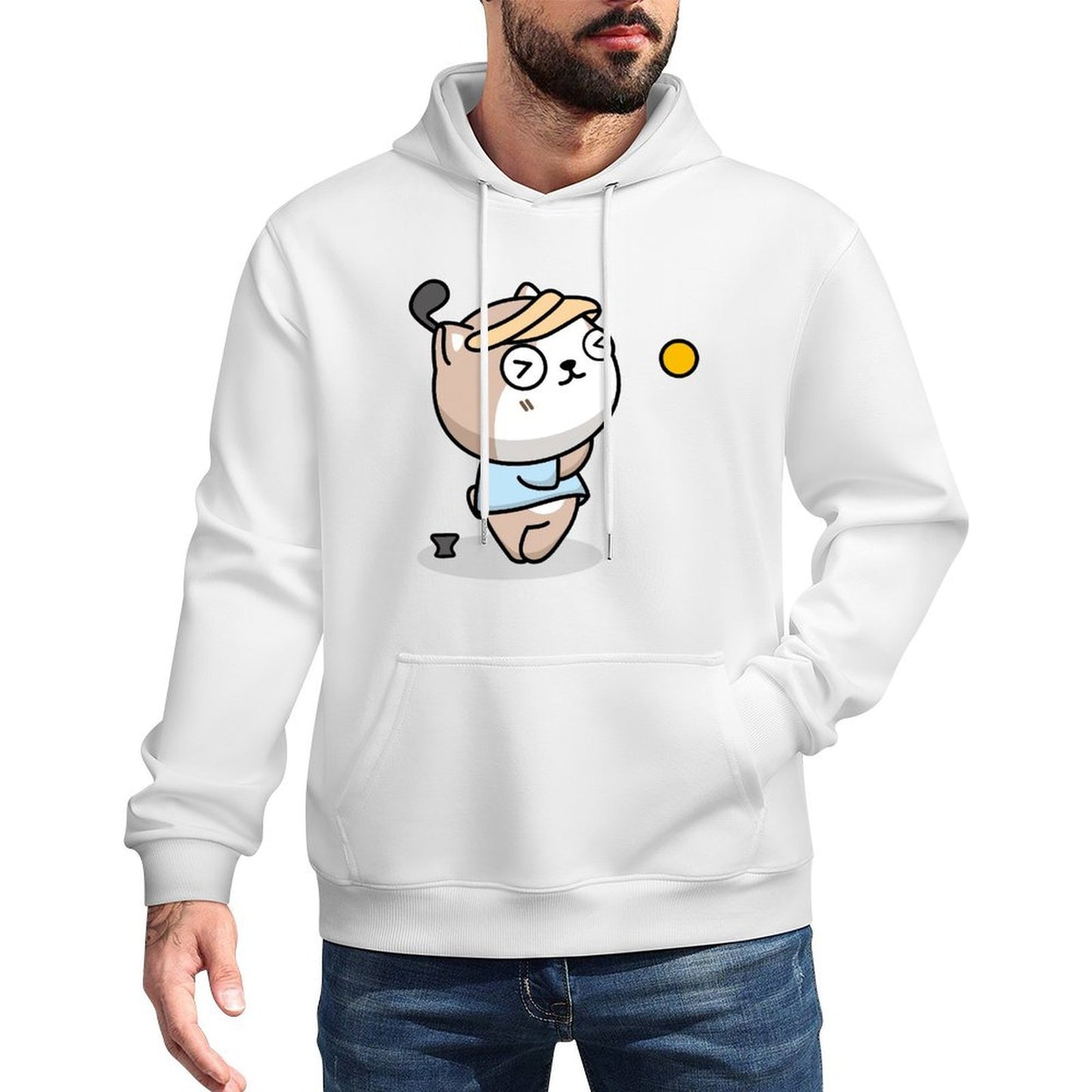 IPBR 250g Hooded Pocket Sweatshirt Front GraphicMen's Hooded  Sweatshirt4000115