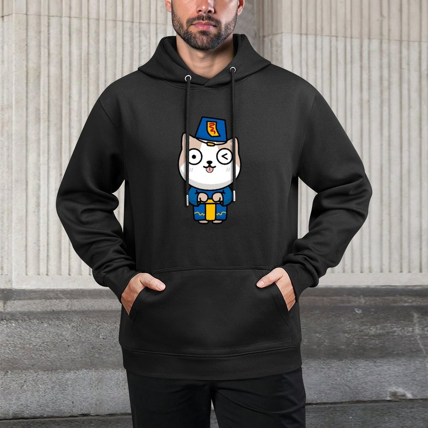 IPBR 250g Hooded Pocket Sweatshirt Front GraphicMen's Hooded  Sweatshirt4000112