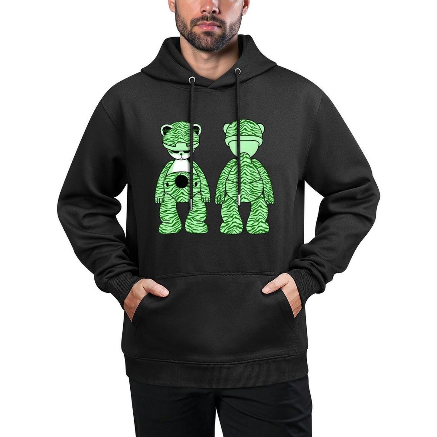 IPIB 250g Hooded Pocket Sweatshirt Front GraphicMen's Hooded  Sweatshirt6000099-6